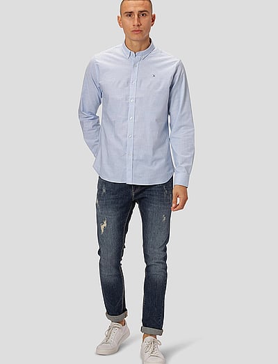 Oxford Stretch Stripe L/S - Oxford Skjorter
