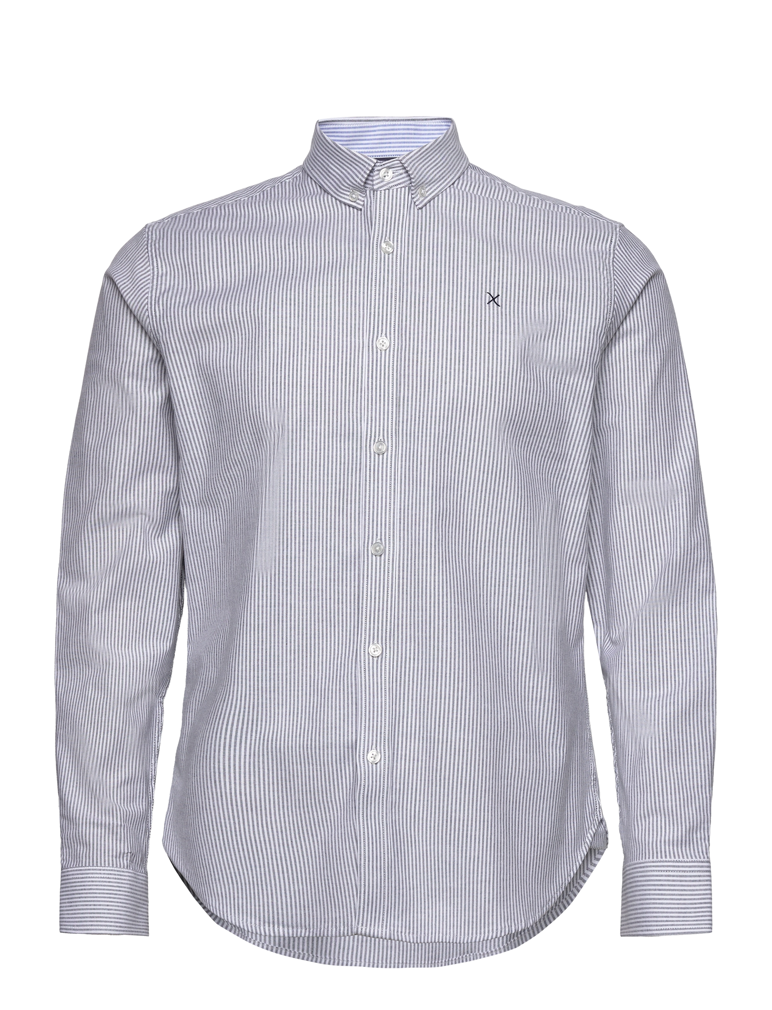 Clean Cut Copenhagen - Oxford Stretch Stripe L/S - navy striped - 1