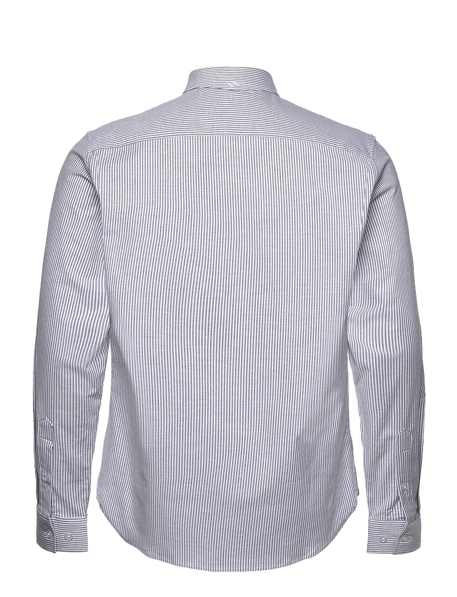 Clean Cut Copenhagen - Oxford Stretch Stripe L/S - oxford skjorter - navy striped - 2