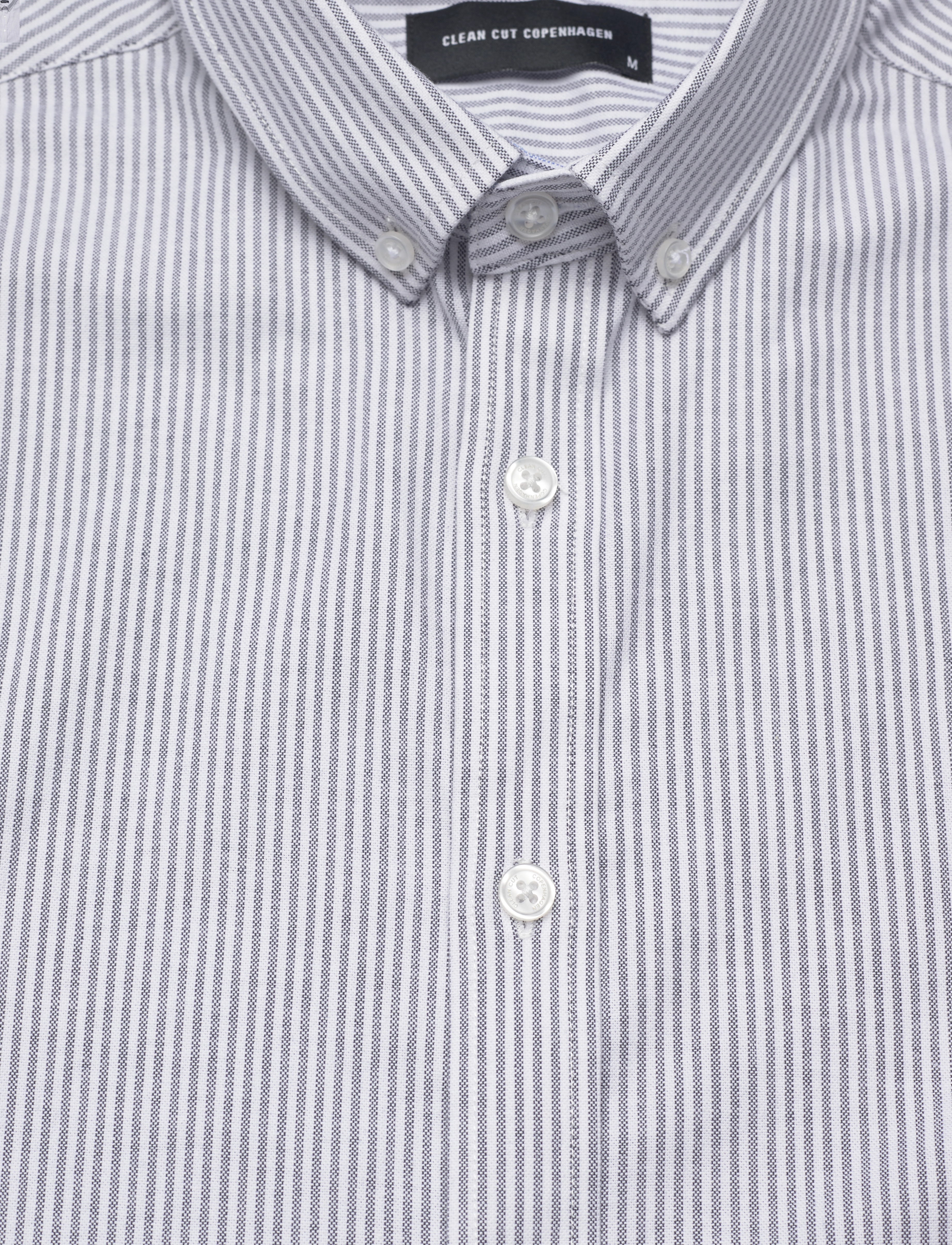 Clean Cut Copenhagen - Oxford Stretch Stripe L/S - navy striped - 3