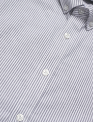 Clean Cut Copenhagen - Oxford Stretch Stripe L/S - oksfordo marškiniai - navy striped - 4