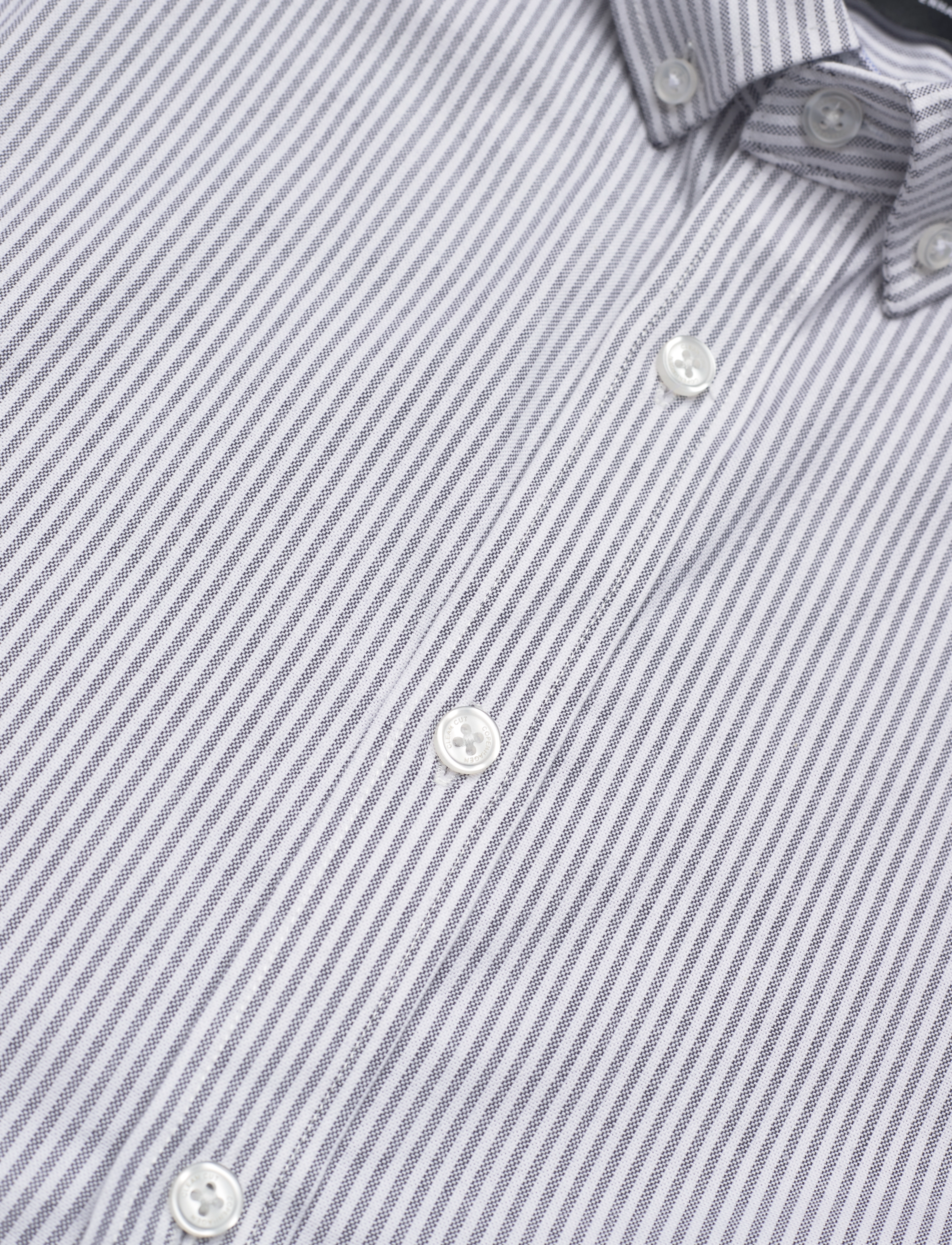 Clean Cut Copenhagen - Oxford Stretch Stripe L/S - navy striped - 4