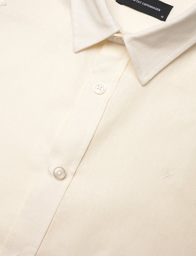 Clean Cut Copenhagen - Cotton / Linen Shirt L/S - hørskjorter - ecru - 3