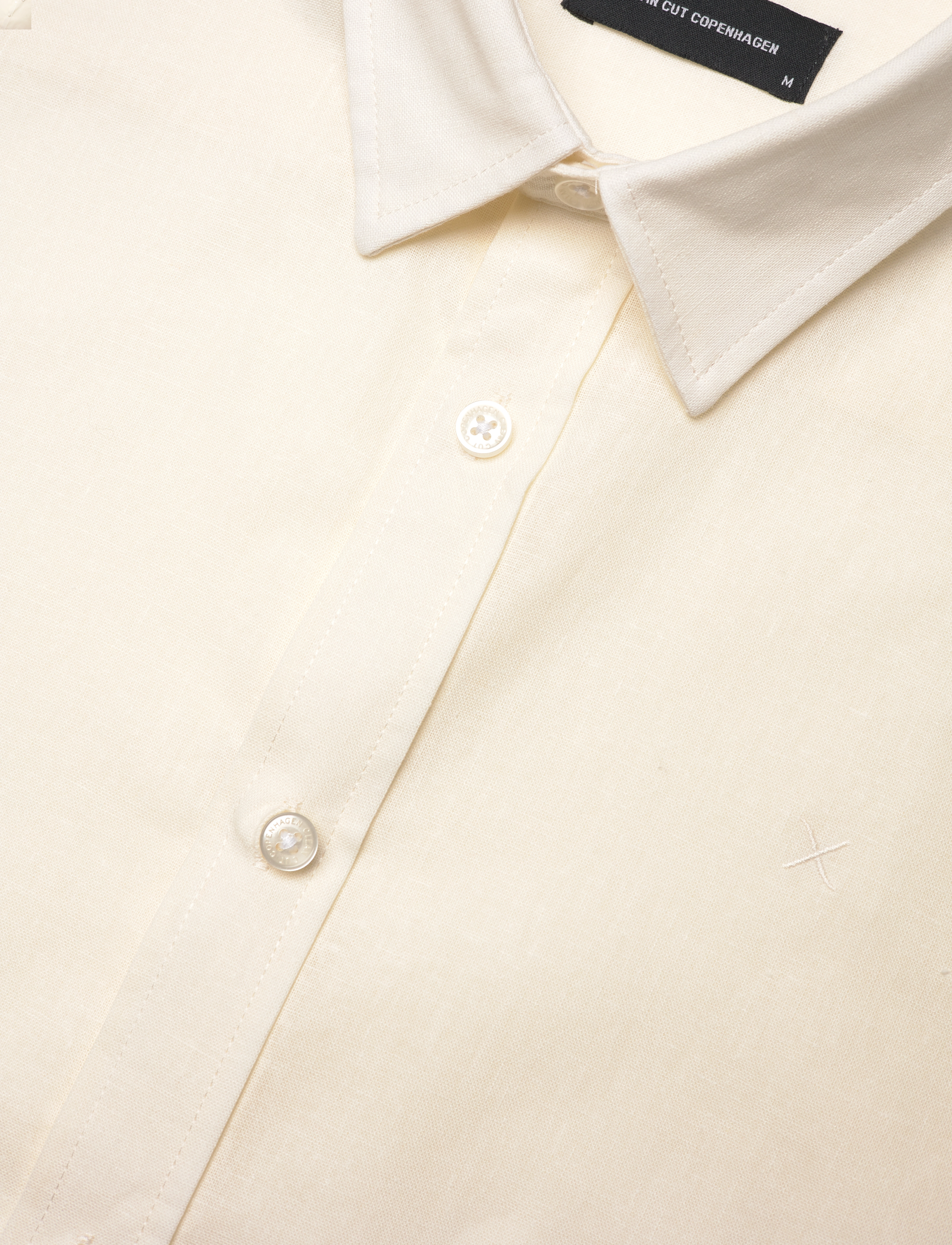 Clean Cut Copenhagen - Cotton / Linen Shirt L/S - lininiai marškiniai - ecru - 3