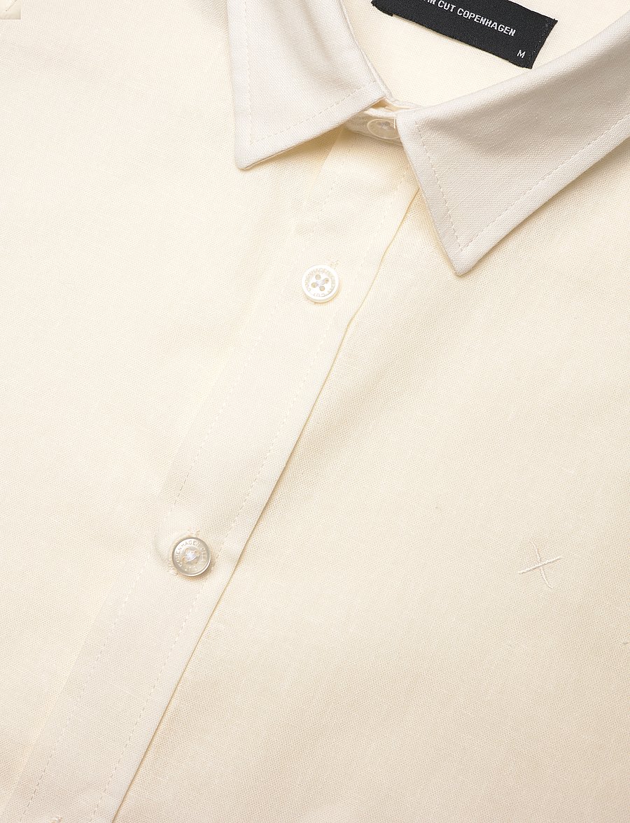 Clean Cut Copenhagen - Cotton / Linen Shirt L/S - hørskjorter - ecru - 3