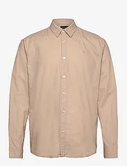 Clean Cut Copenhagen - Cotton / Linen Shirt L/S - pellavakauluspaidat - khaki - 0
