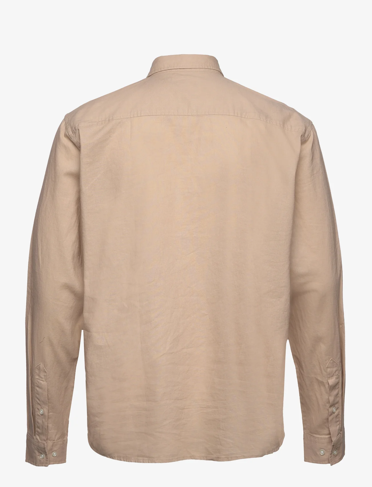 Clean Cut Copenhagen - Cotton / Linen Shirt L/S - pellavakauluspaidat - khaki - 1