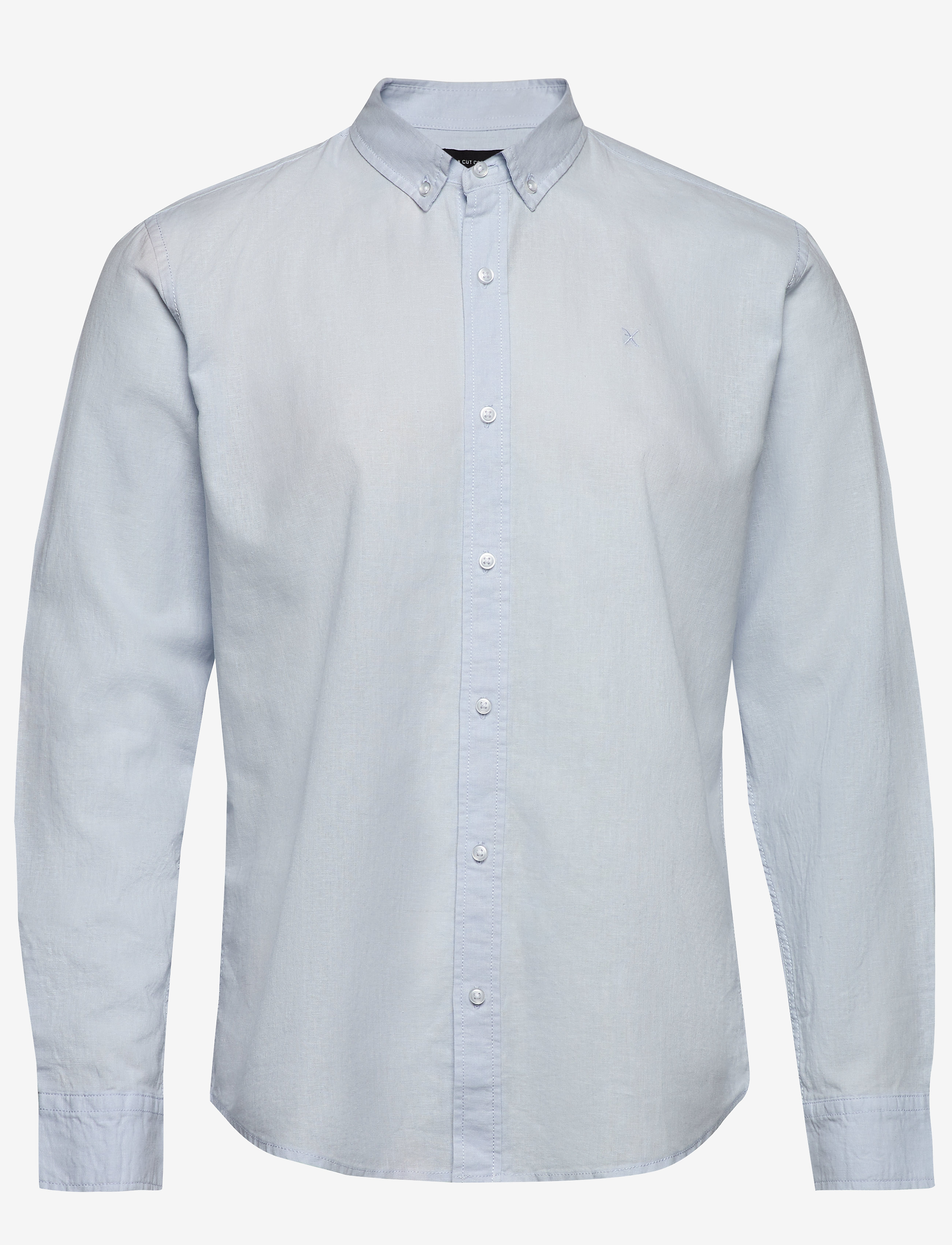 Clean Cut Copenhagen Cotton / Linen Shirt L/S - Clean Cut Copenhagen - SKY BLUE / blue