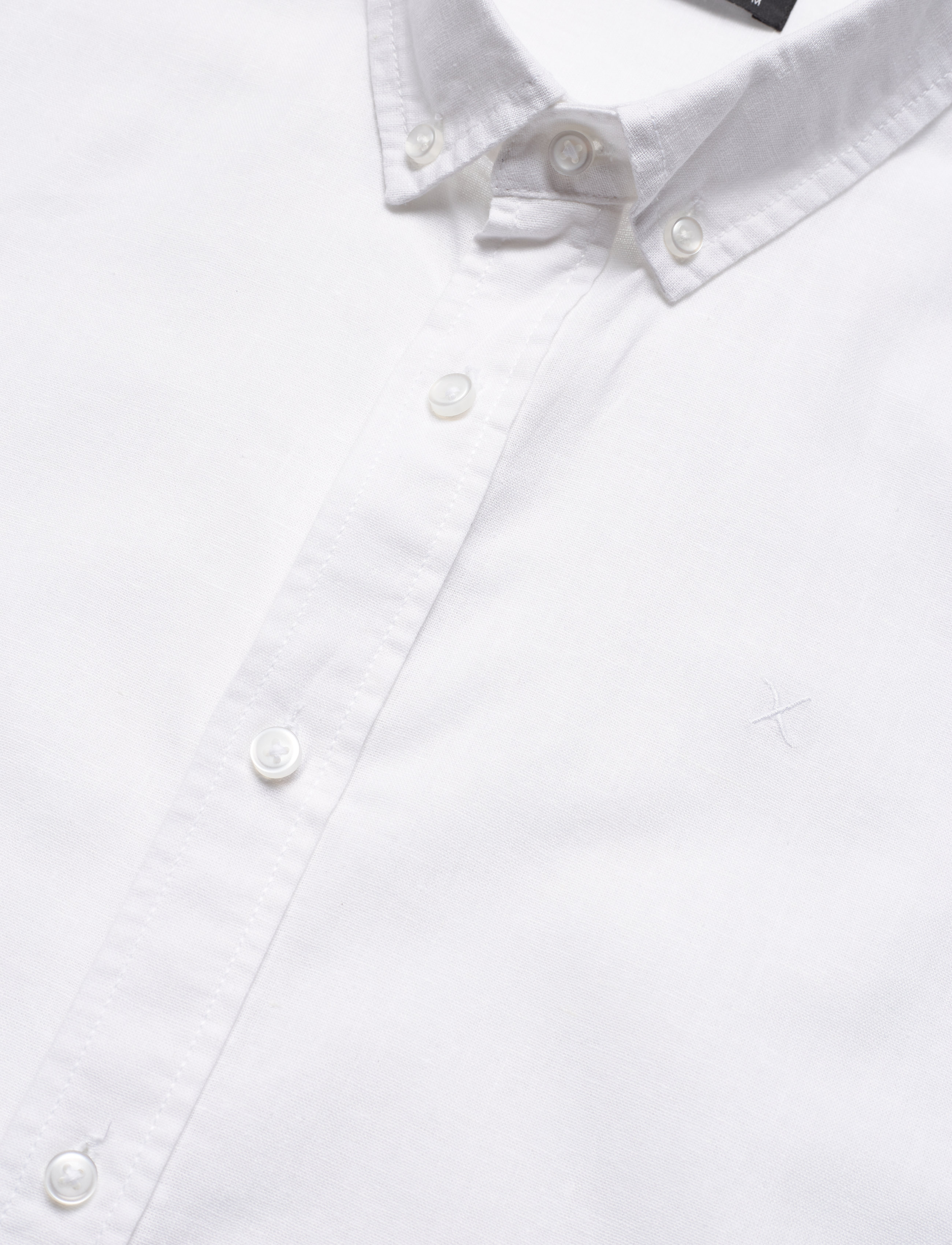 Clean Cut Copenhagen - Cotton / Linen Shirt L/S - hørskjorter - white - 4