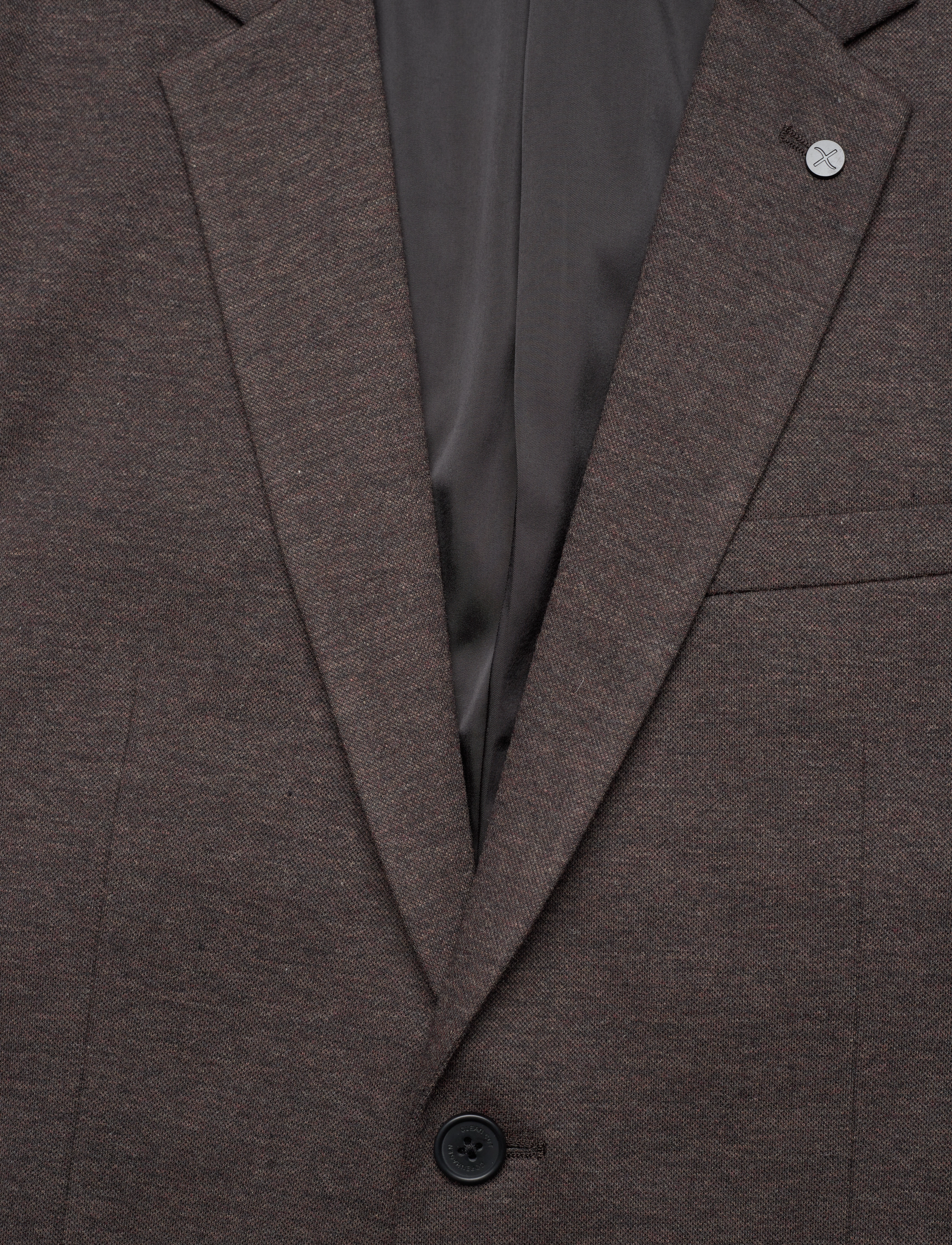 Clean Cut Copenhagen - Milano Jersey Blazer - enkelknäppta kavajer - brown melang - 5
