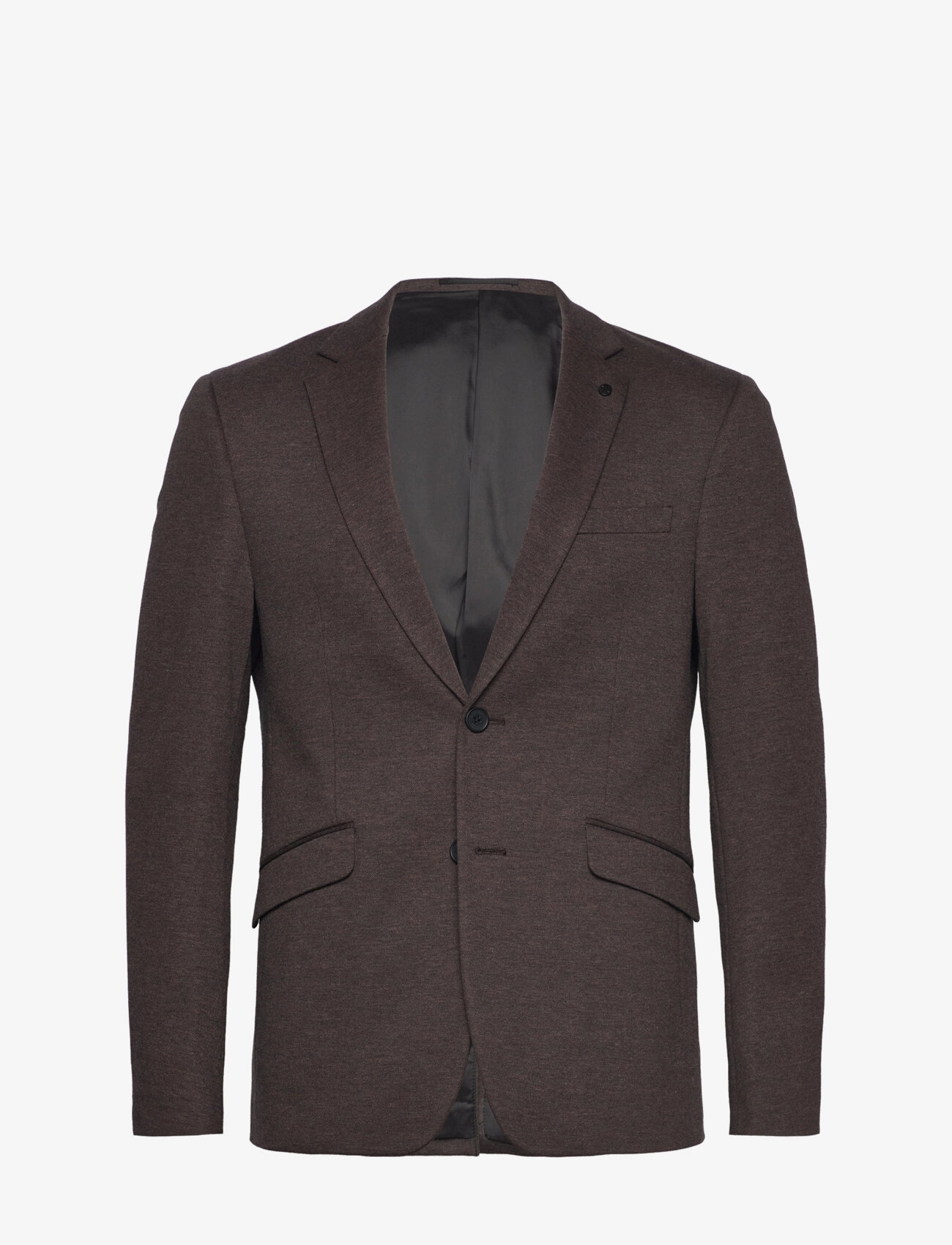 Clean Cut Copenhagen - Milano Jersey Blazer - enkelknäppta kavajer - brown melang - 2