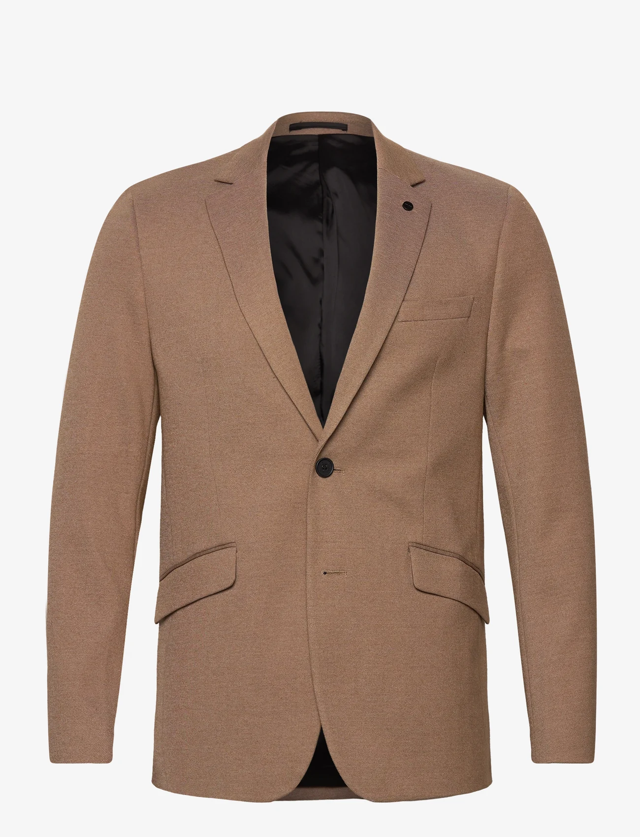 Clean Cut Copenhagen - Milano Jersey Blazer - dobbeltspente blazere - dark camel - 0
