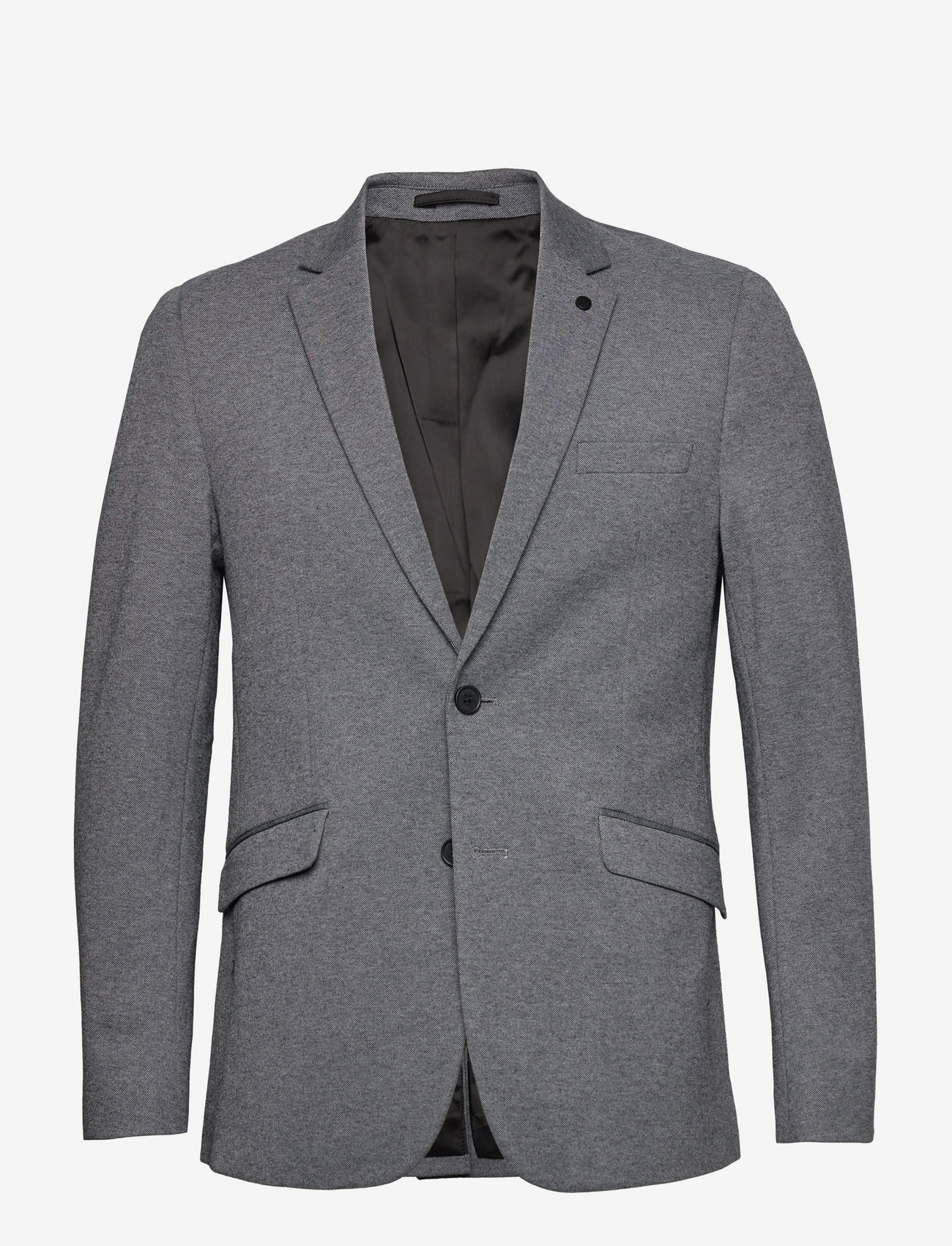 Clean Cut Copenhagen - Milano Jersey Blazer - enkelknäppta kavajer - dark grey mix - 1