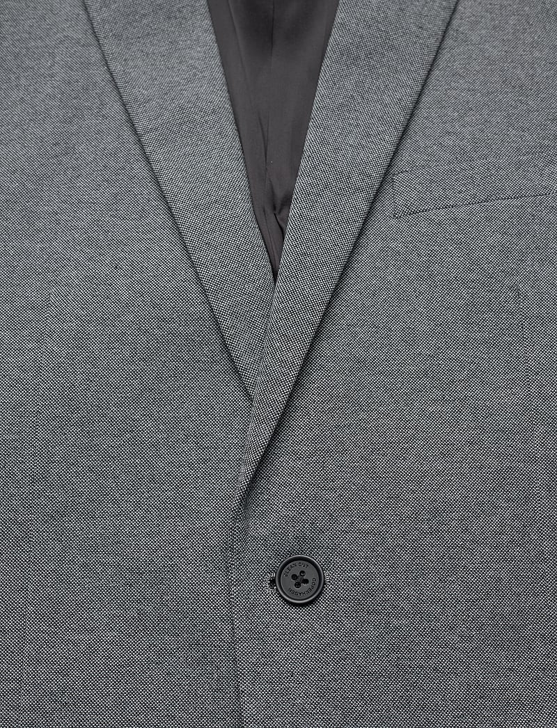 Clean Cut Copenhagen - Milano Jersey Blazer - enkelknäppta kavajer - dark grey mix - 3