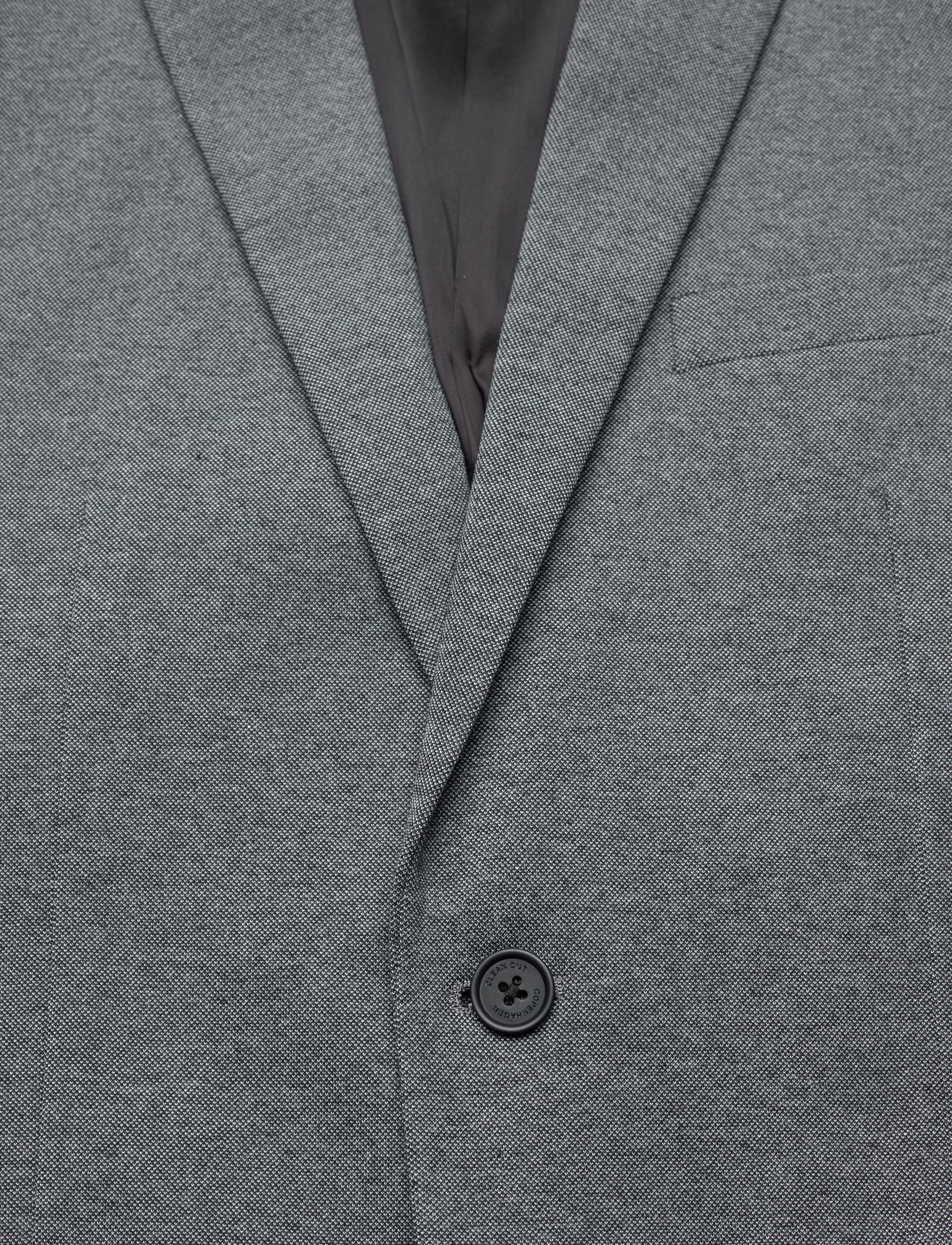 Clean Cut Copenhagen - Milano Jersey Blazer - einhnepptir blazerar - dark grey mix - 3