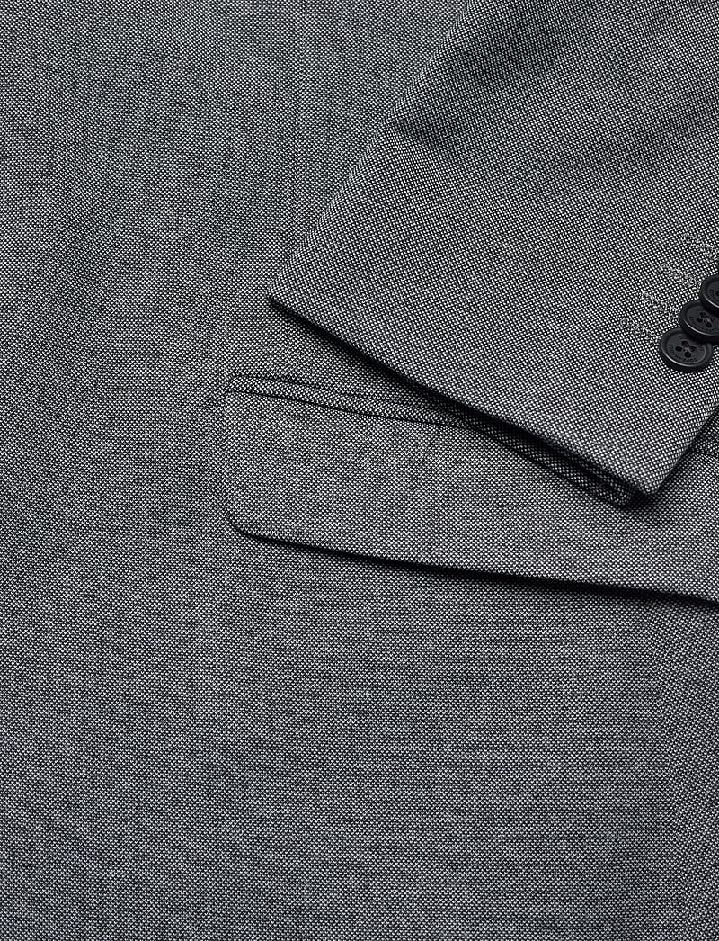 Clean Cut Copenhagen - Milano Jersey Blazer - enkelknäppta kavajer - dark grey mix - 4