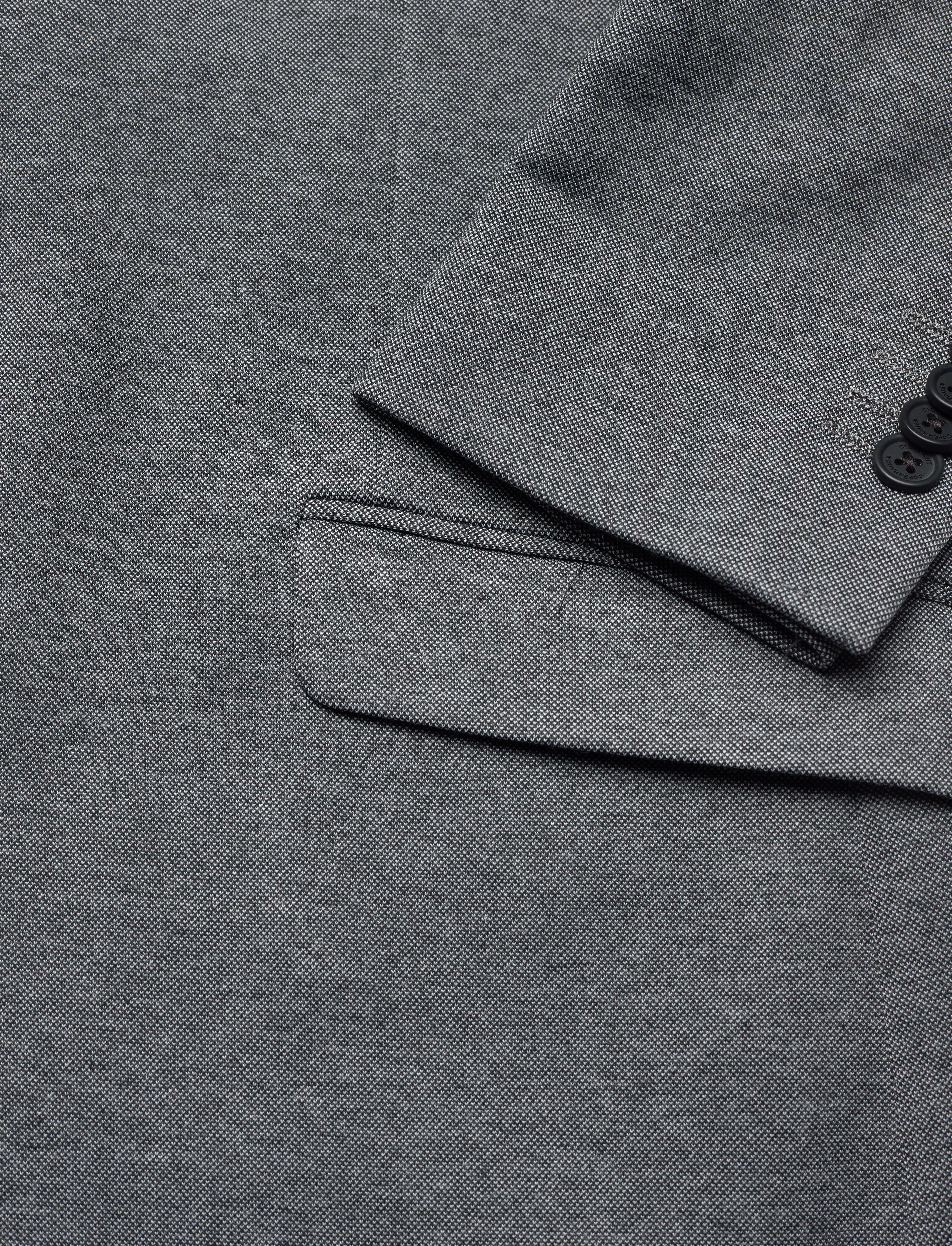 Clean Cut Copenhagen - Milano Jersey Blazer - einhnepptir blazerar - dark grey mix - 4