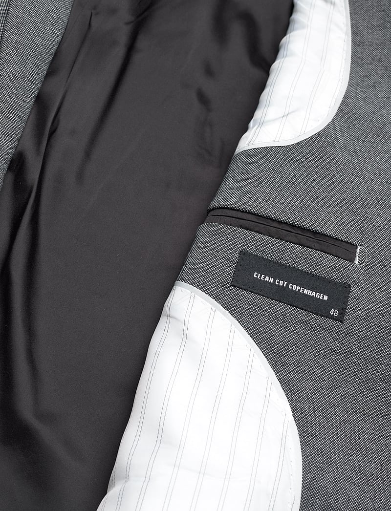 Clean Cut Copenhagen - Milano Jersey Blazer - enkelknäppta kavajer - dark grey mix - 5