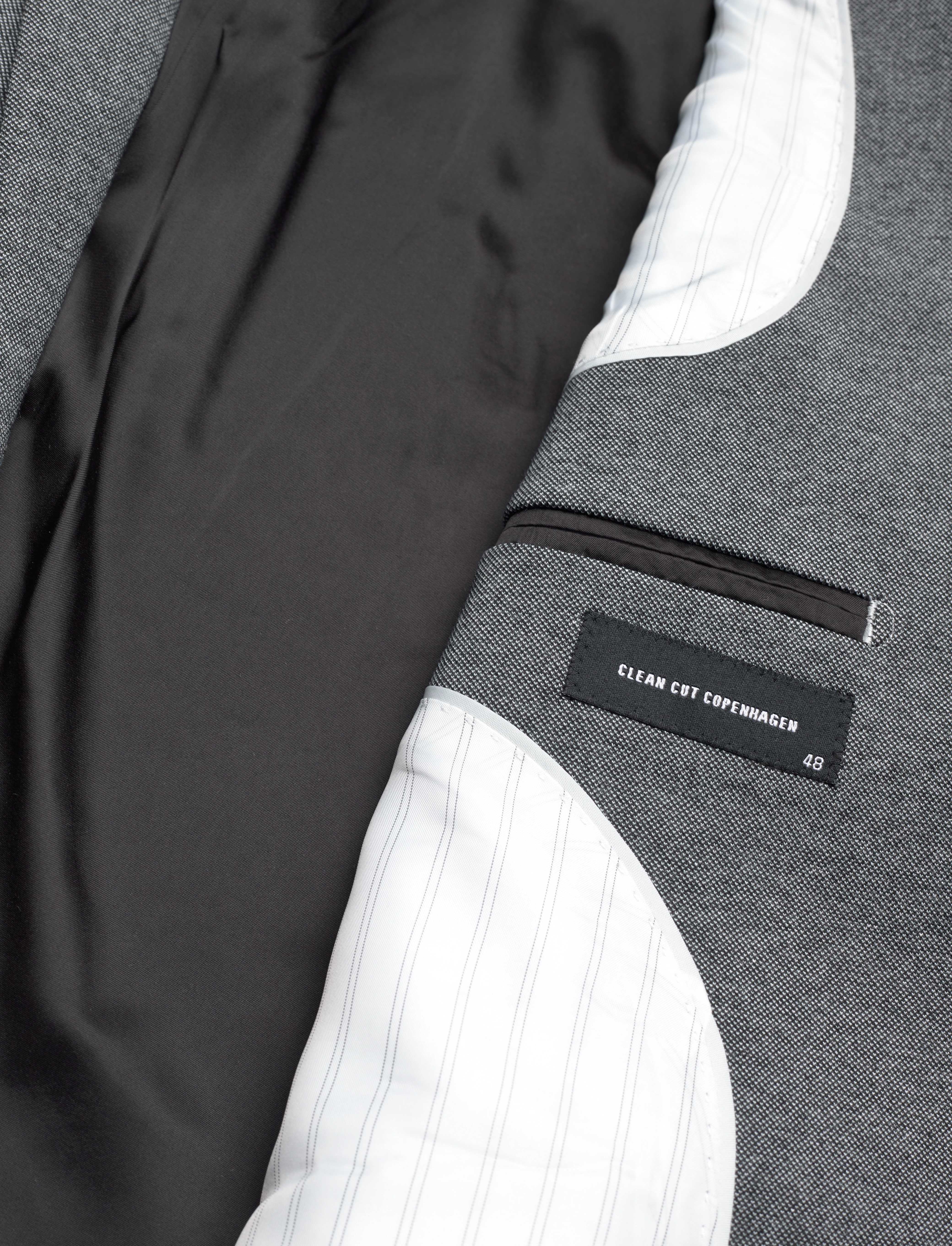 Clean Cut Copenhagen - Milano Jersey Blazer - einhnepptir blazerar - dark grey mix - 5