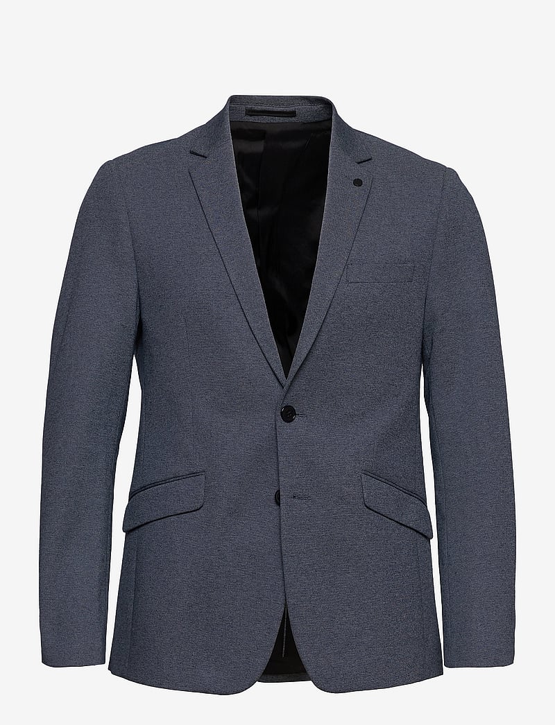 Clean Cut Copenhagen - Milano Jersey Blazer - einreiher - denim melange - 0