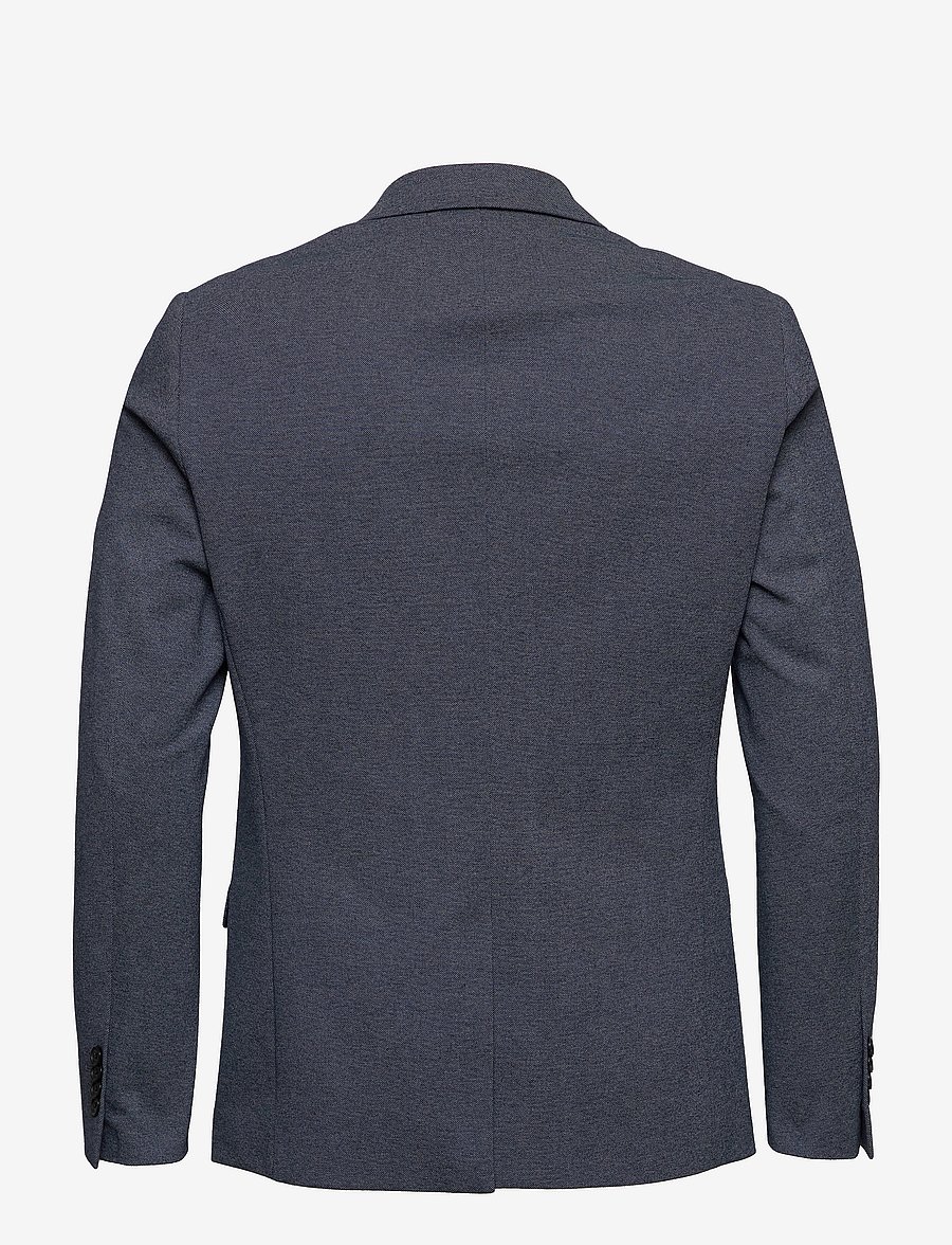 Clean Cut Copenhagen - Milano Jersey Blazer - Ühe rinnatisega pintsakud - denim melange - 1