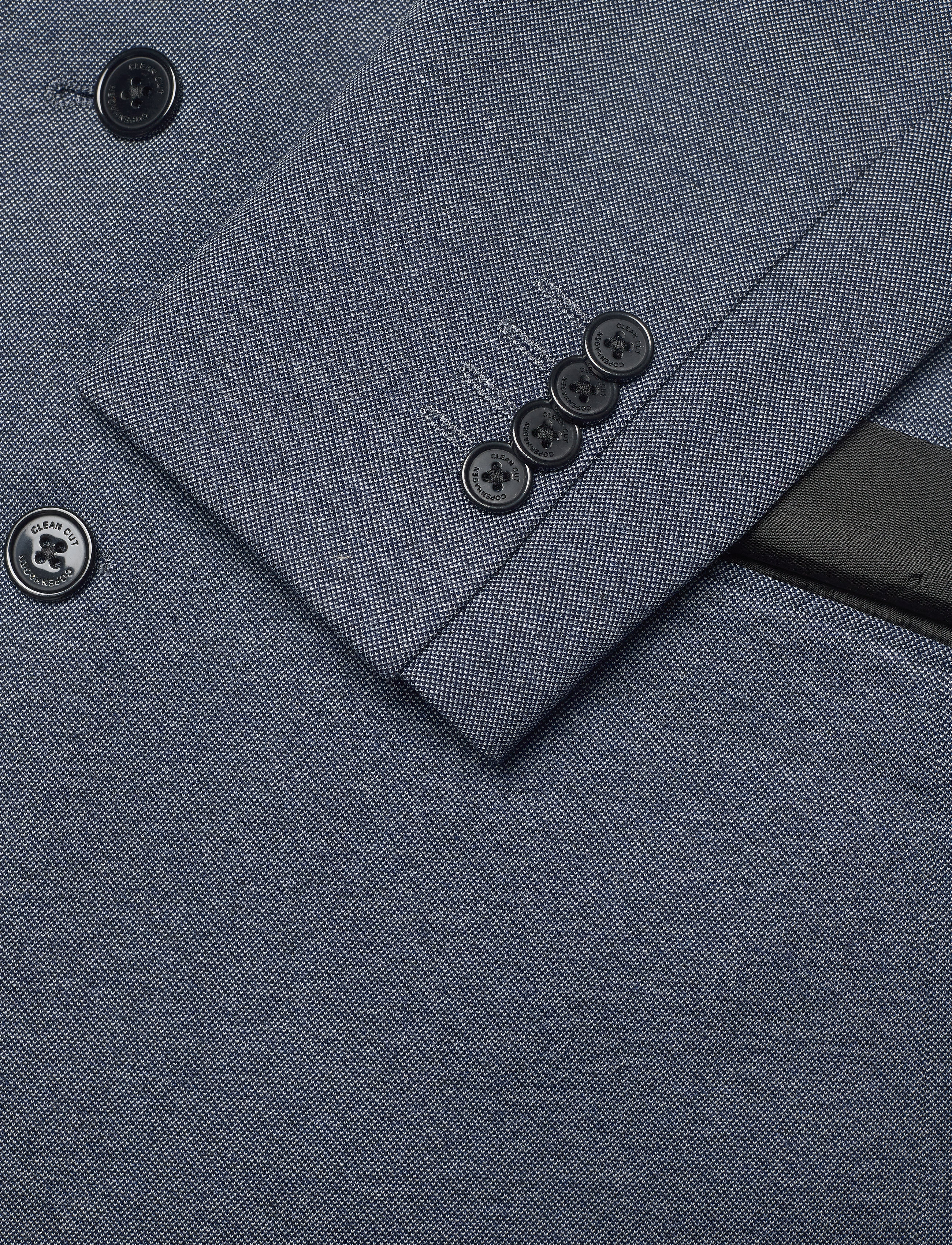 Clean Cut Copenhagen - Milano Jersey Blazer - blazers à boutonnage simple - denim melange - 4
