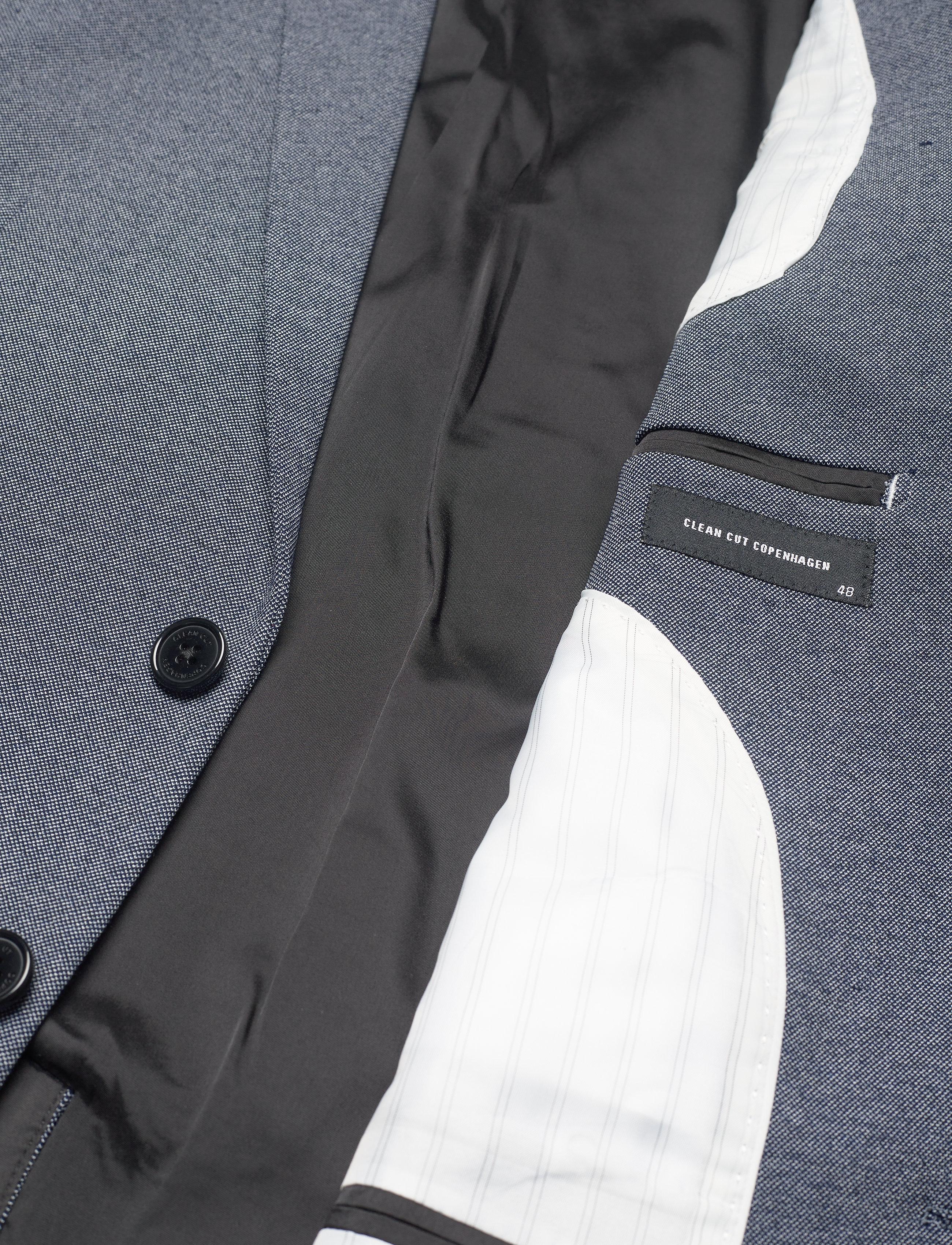 Clean Cut Copenhagen - Milano Jersey Blazer - blazers à boutonnage simple - denim melange - 5
