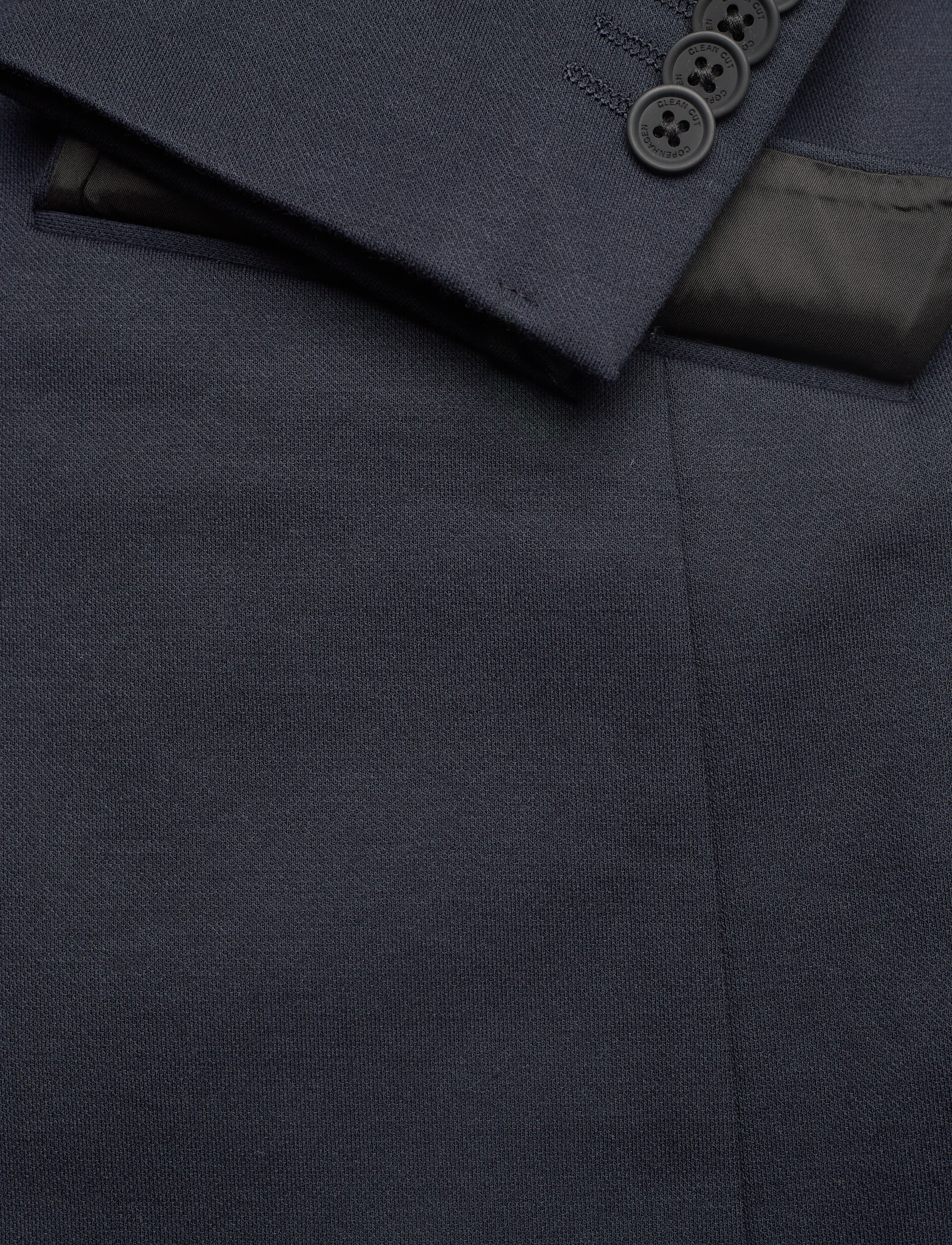 Clean Cut Copenhagen - Milano Jersey Blazer - vienaeiliai švarkai - navy - 4