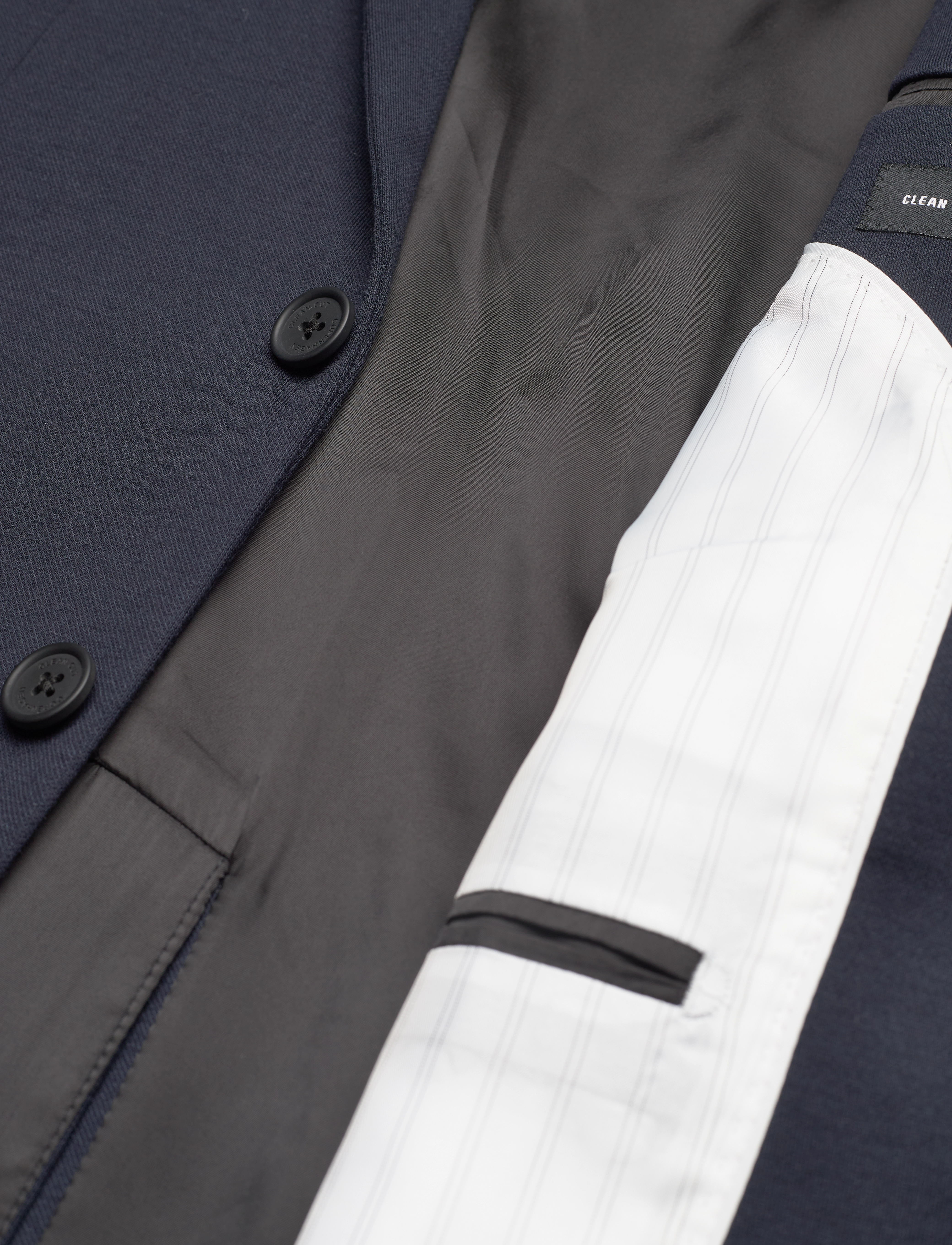 Clean Cut Copenhagen - Milano Jersey Blazer - vienaeiliai švarkai - navy - 5