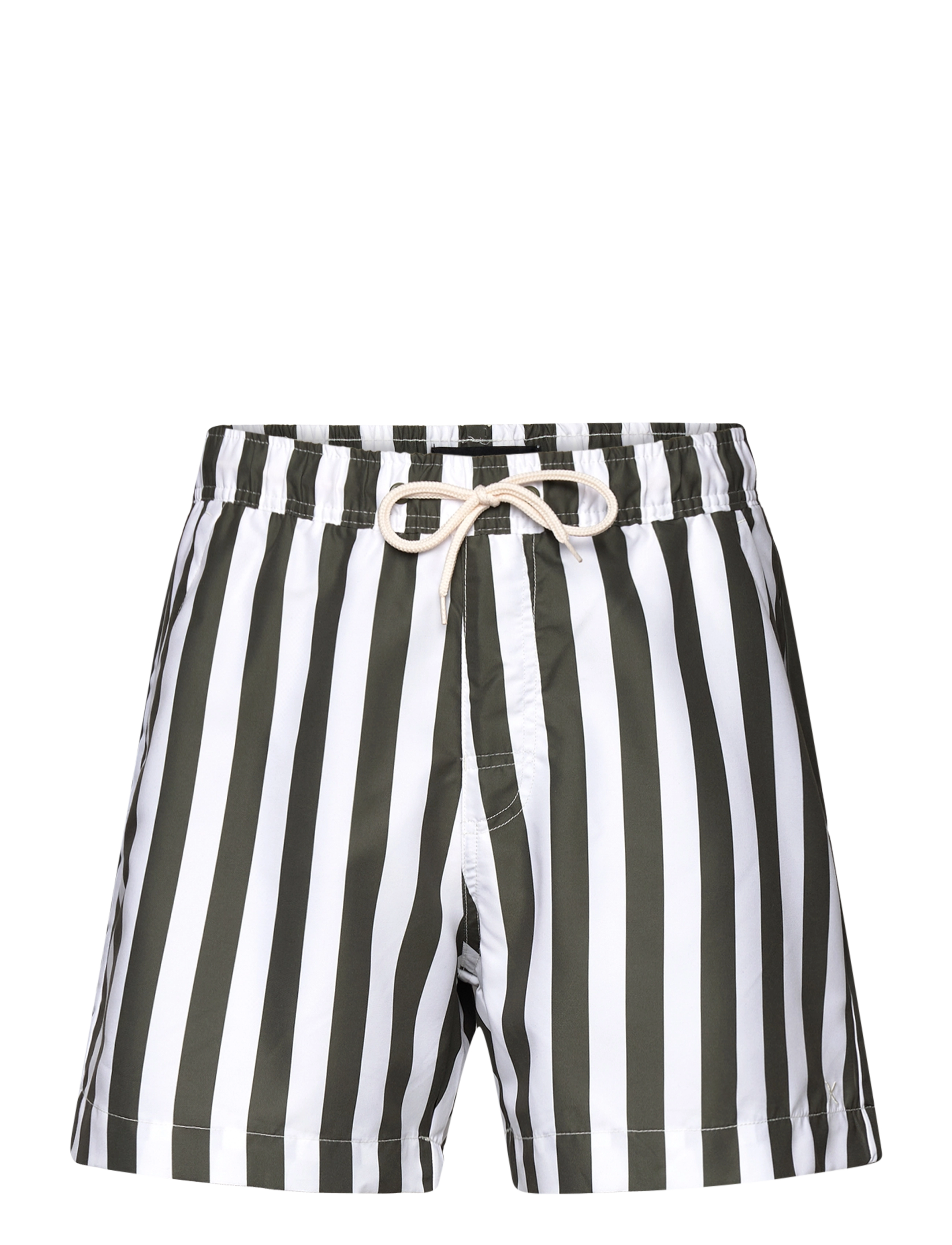 Clean Cut Copenhagen Swim Shorts - Tøj - BOTTLE STRIPED / khaki/green