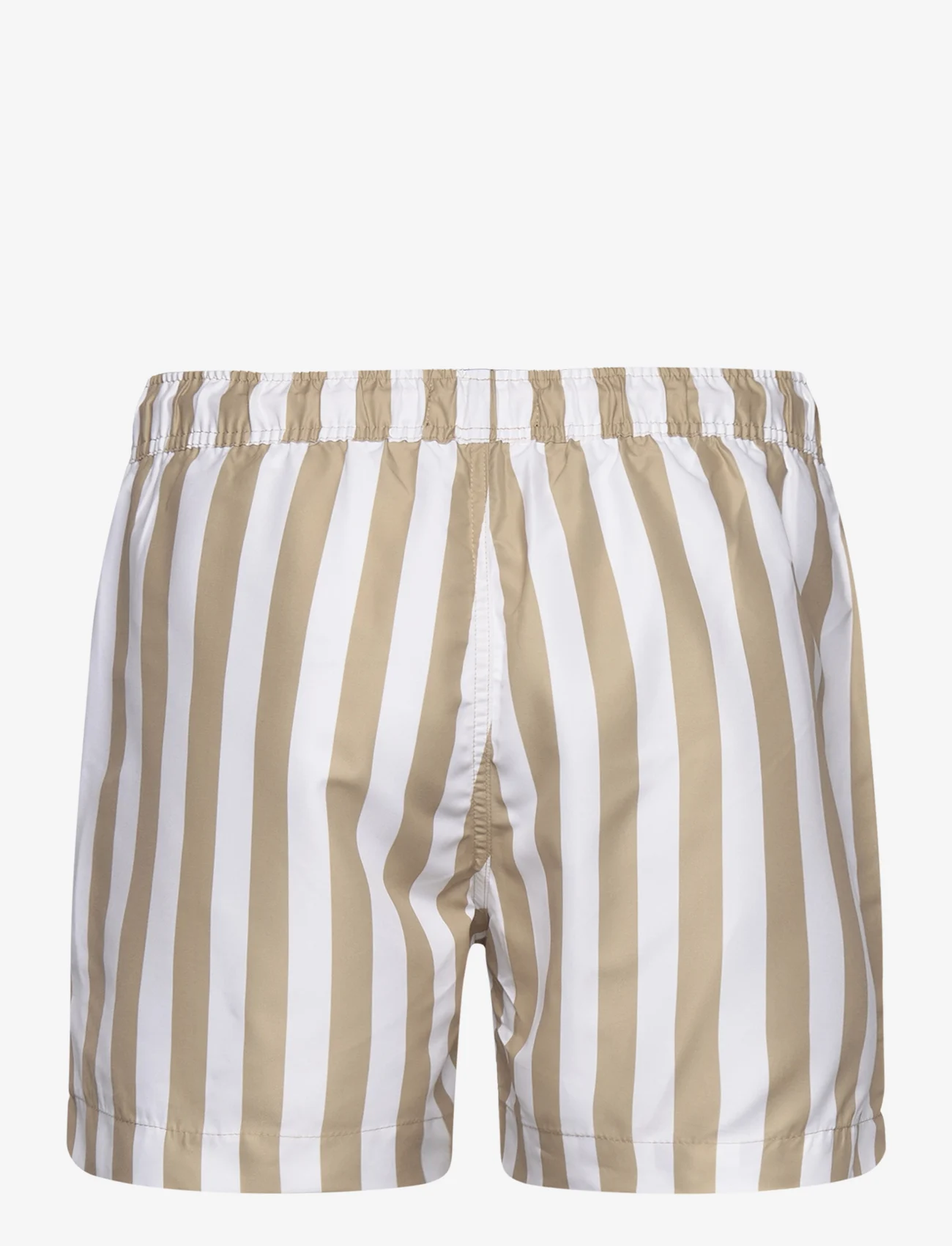 Clean Cut Copenhagen - Swim Shorts - alhaisimmat hinnat - khaki stripe - 1
