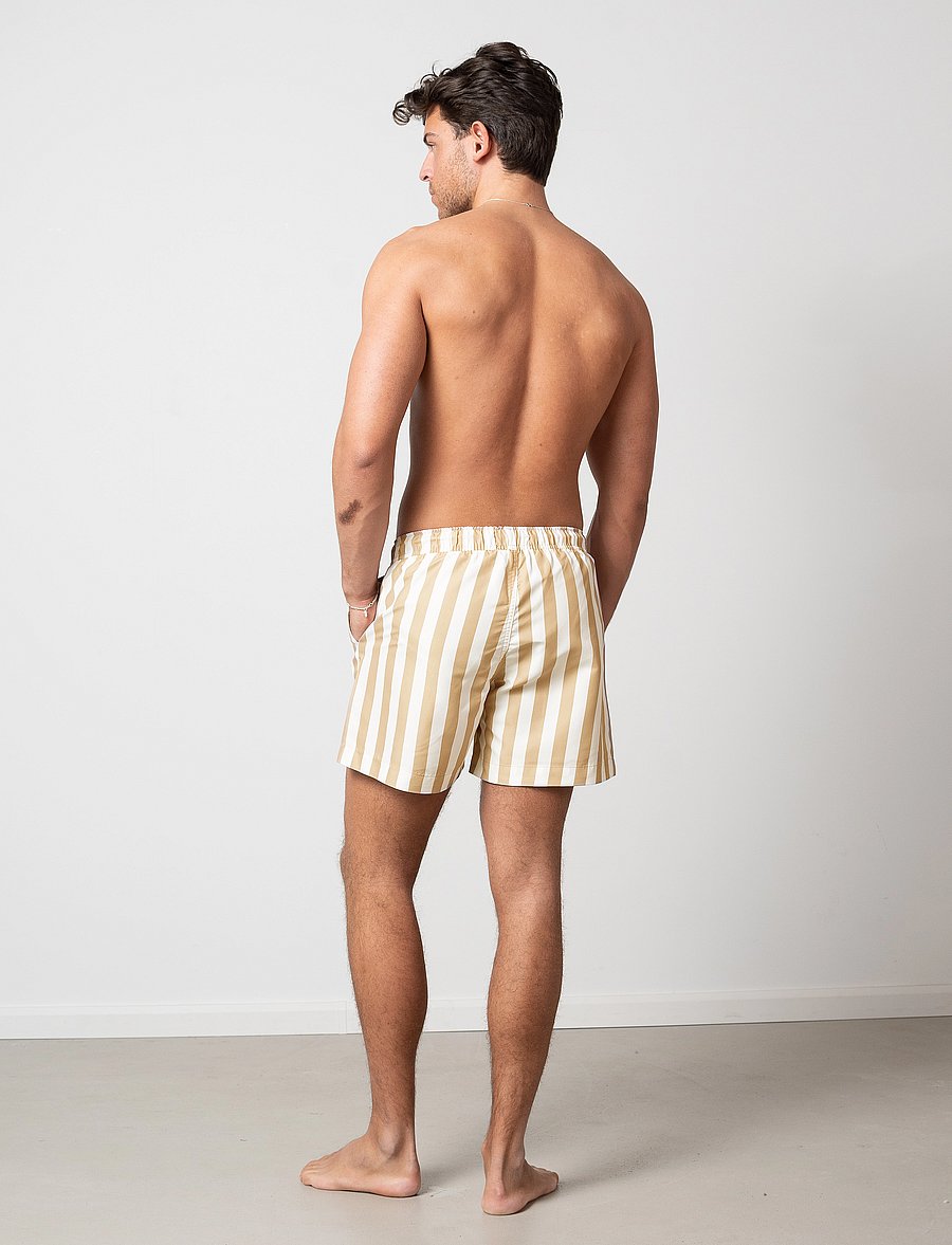Clean Cut Copenhagen - Swim Shorts - badehose - khaki striped - 5