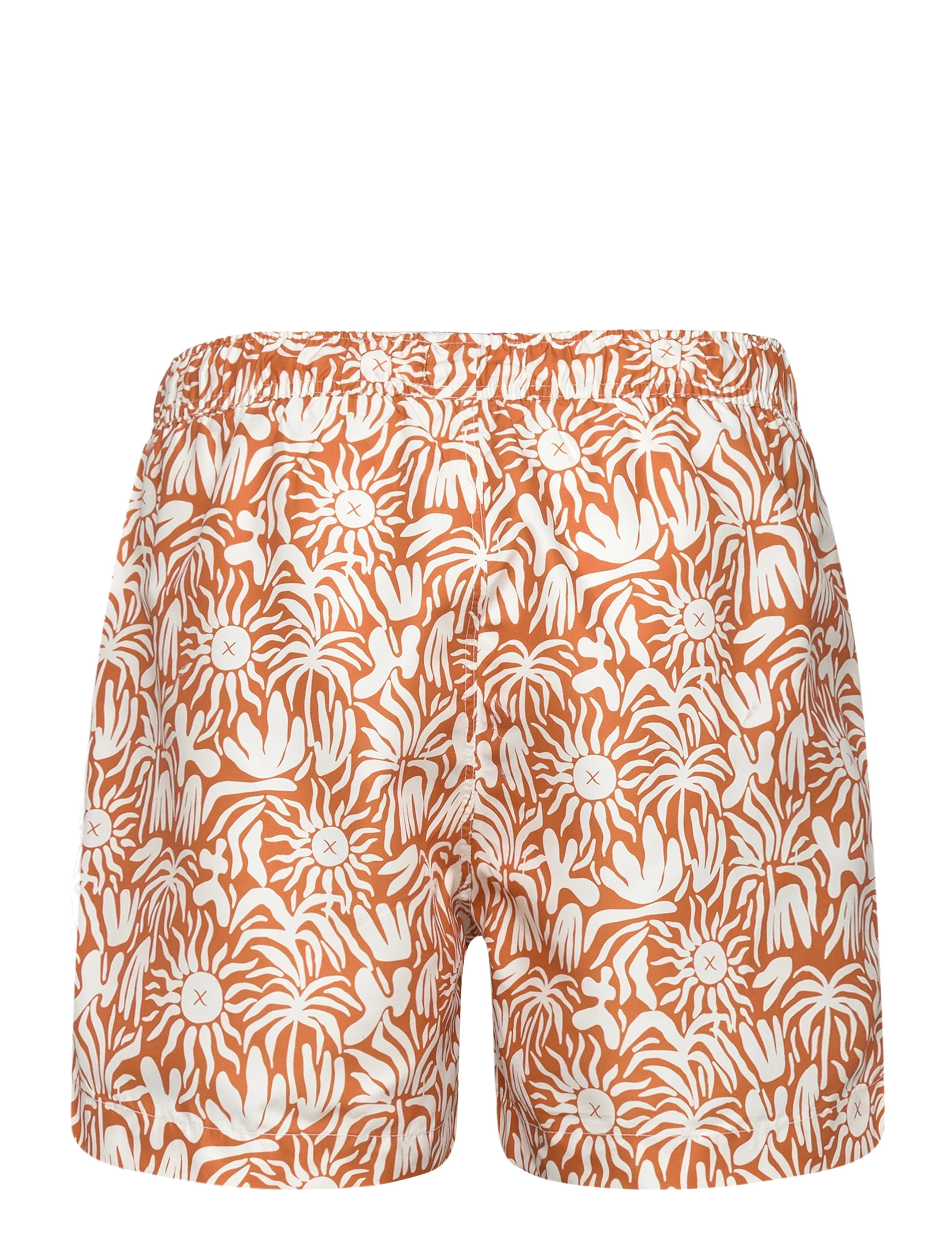 Clean Cut Copenhagen - Swim Shorts - laveste priser - orange / ecru flower - 2