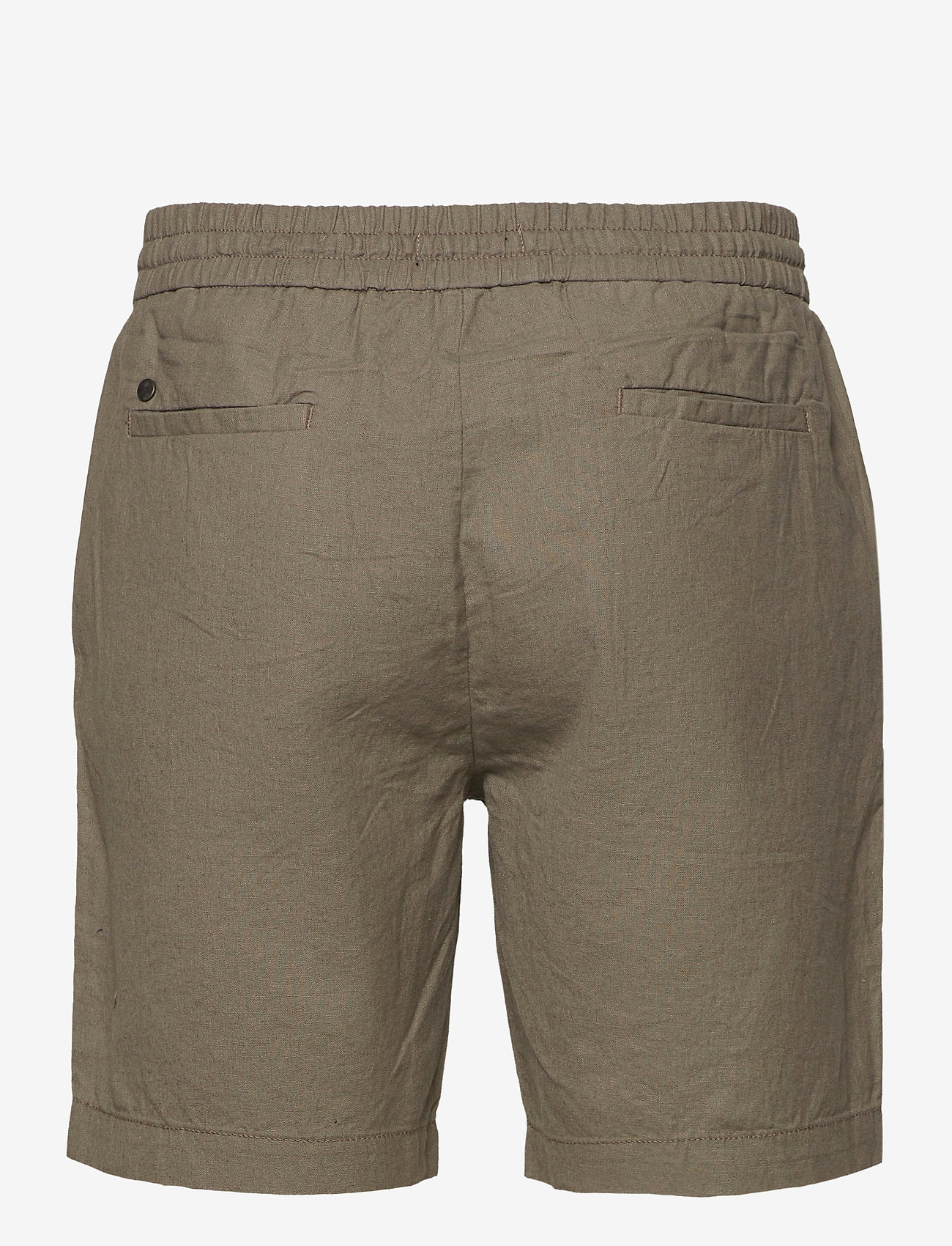 Clean Cut Copenhagen - Barcelona Cotton / Linen Shorts - linshorts - dusty green - 1