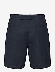 Clean Cut Copenhagen - Barcelona Cotton / Linen Shorts - pellavashortsit - navy - 1