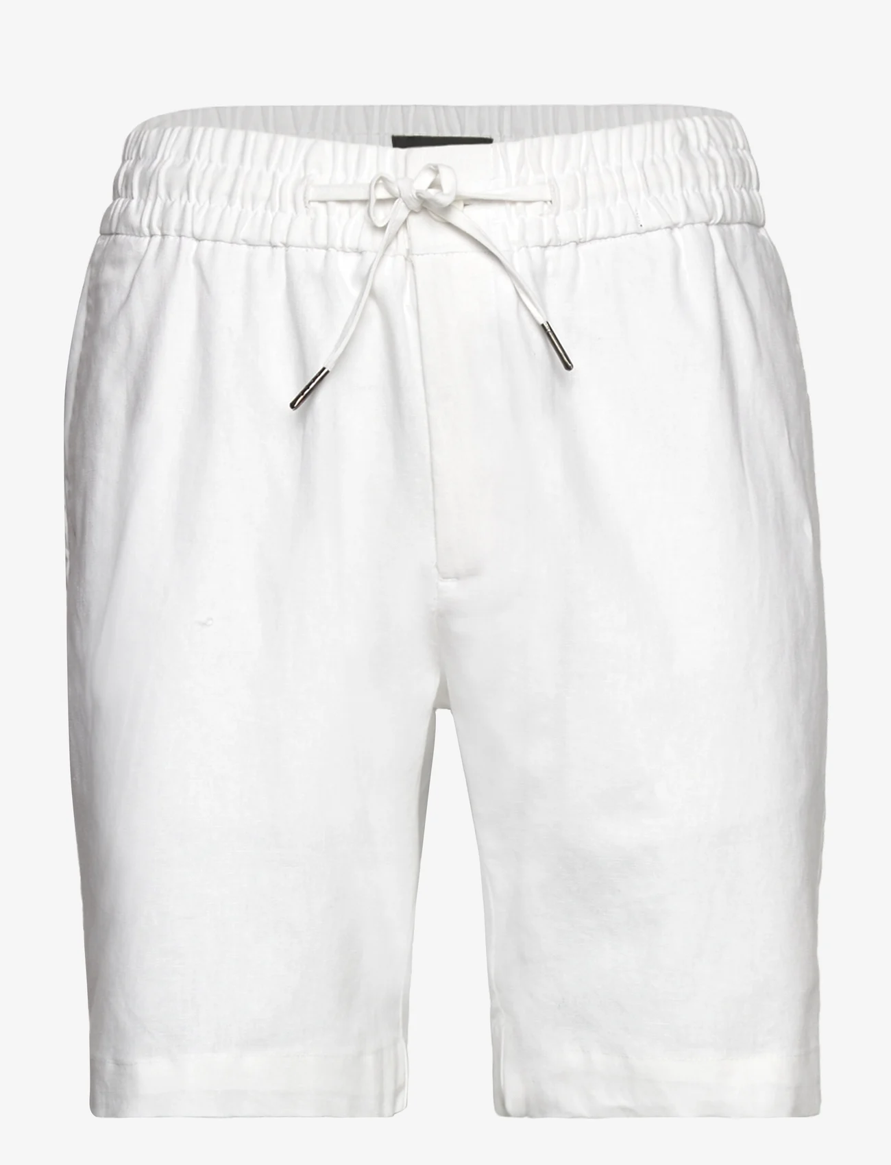 Clean Cut Copenhagen - Barcelona Cotton / Linen Shorts - pellavashortsit - white - 0