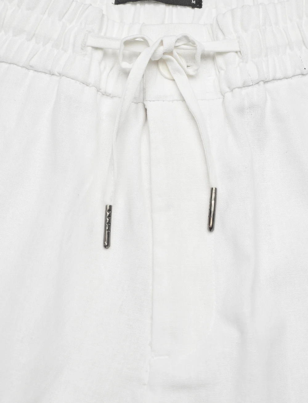 Clean Cut Copenhagen - Barcelona Cotton / Linen Shorts - hørshorts - white - 3