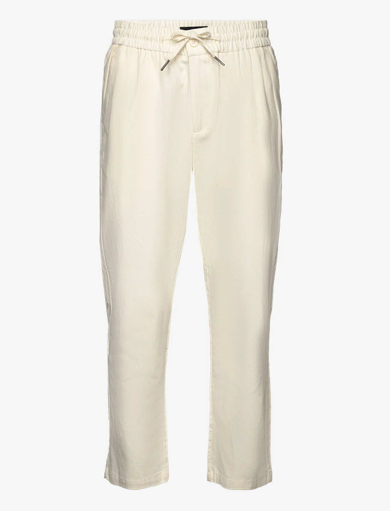 Clean Cut Copenhagen - Barcelona Cotton / Linen Pants - linen trousers - ecru - 1