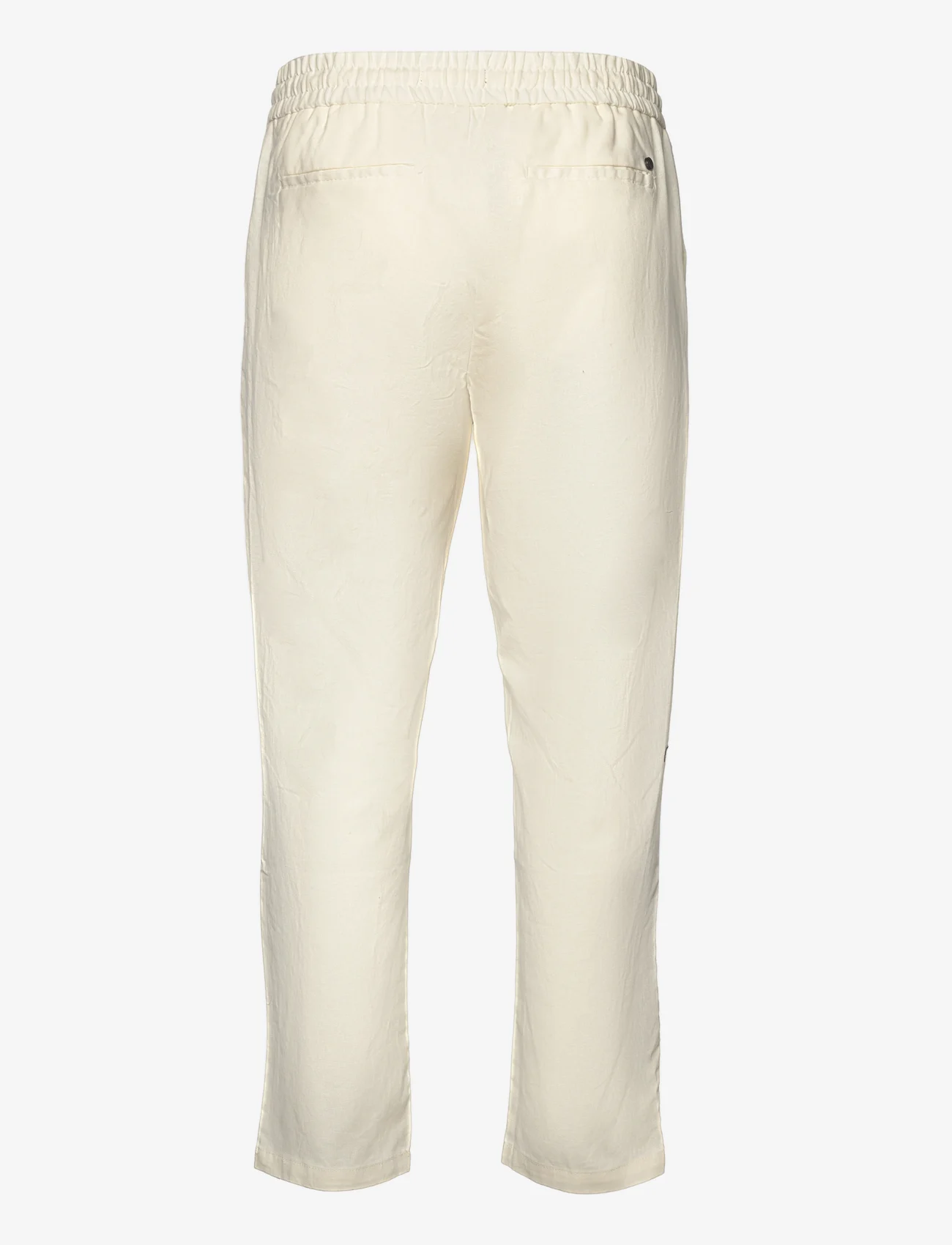 Clean Cut Copenhagen - Barcelona Cotton / Linen Pants - linen trousers - ecru - 1