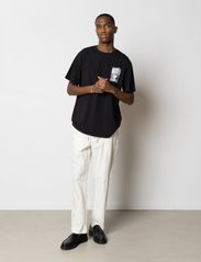 Clean Cut Copenhagen - Barcelona Cotton / Linen Pants - linen trousers - ecru - 2