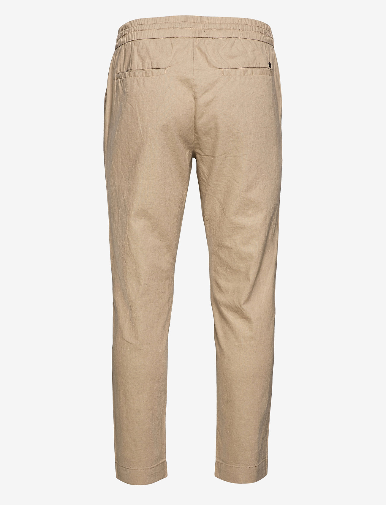 Clean Cut Copenhagen - Barcelona Cotton / Linen Pants - linen trousers - khaki - 1