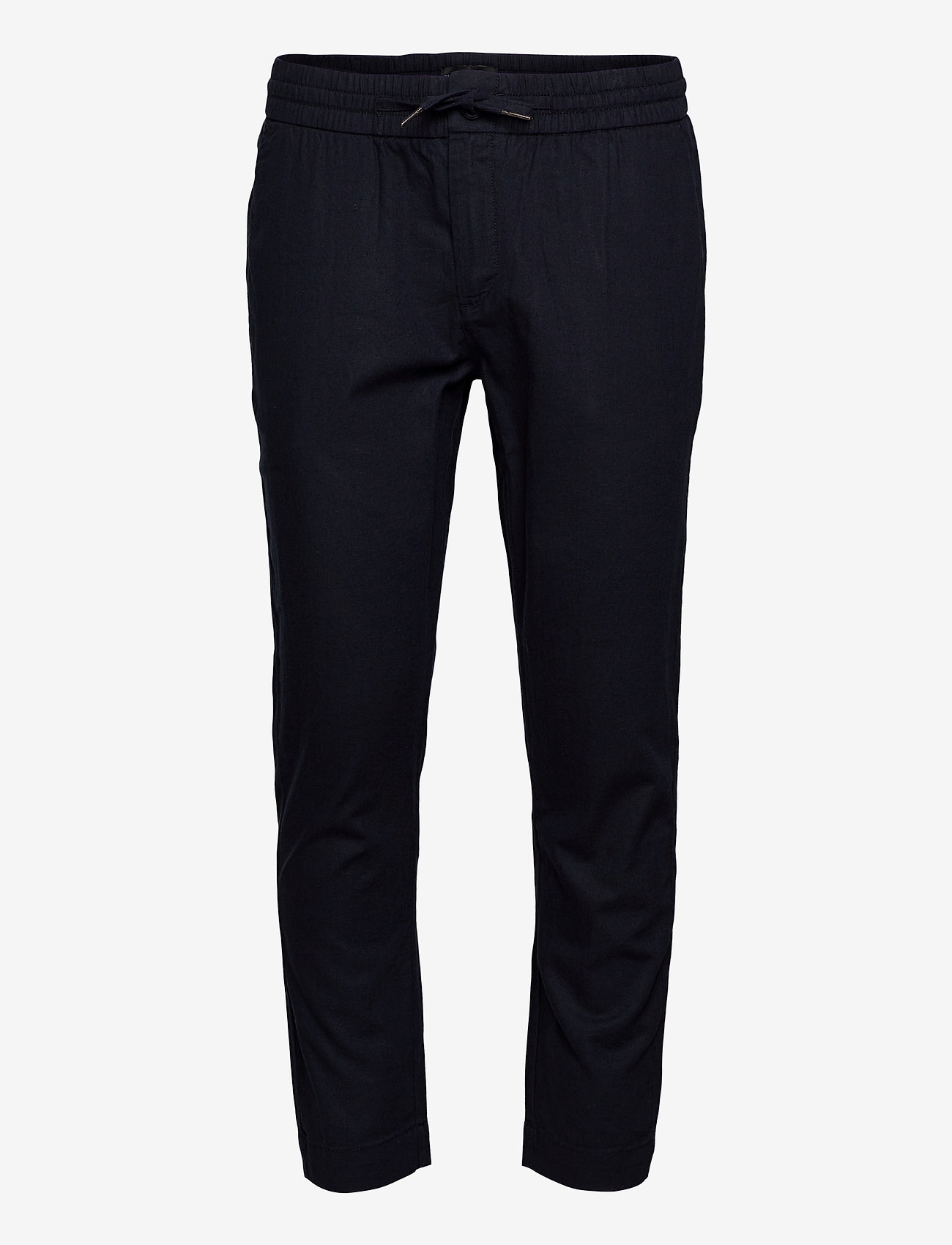 Clean Cut Copenhagen - Barcelona Cotton / Linen Pants - linen trousers - navy - 0