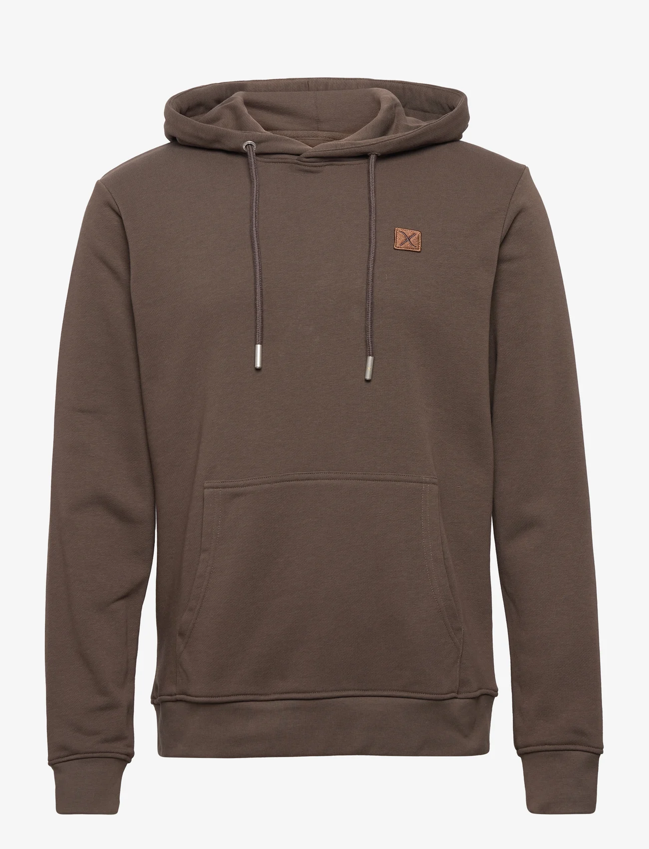 Clean Cut Copenhagen - Basic Organic Hood - sweatshirts - dark brown - 0