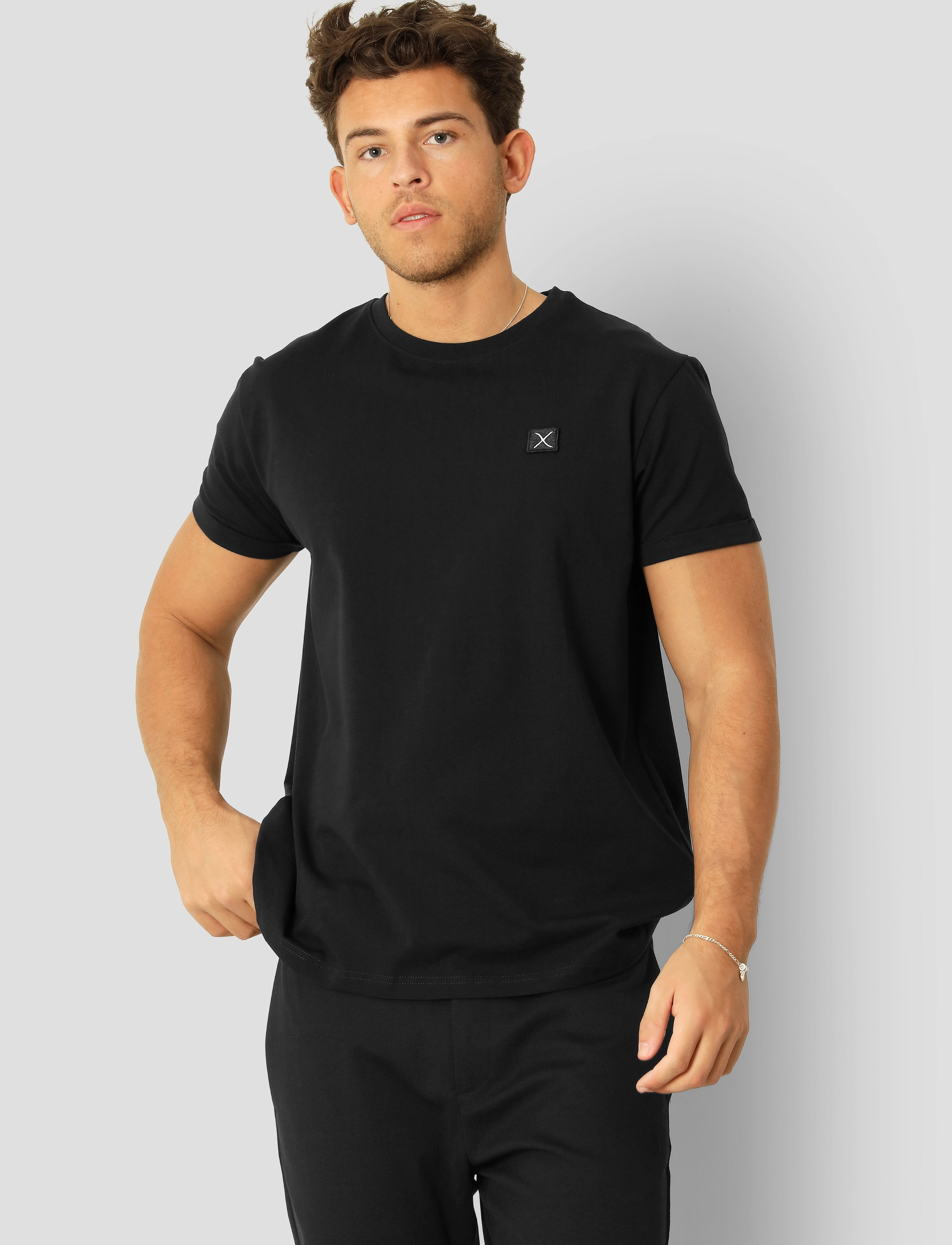 Clean Cut Copenhagen Basic Organic T-Shirt, Mænd, Basic T-shirt, Sort, Str: XL