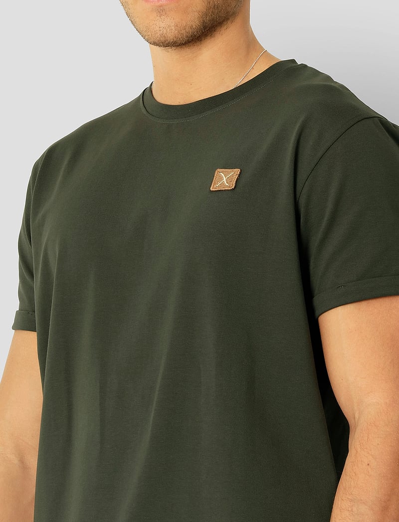 Clean Cut Copenhagen - Basic Organic Tee - lühikeste varrukatega t-särgid - bottle green - 3