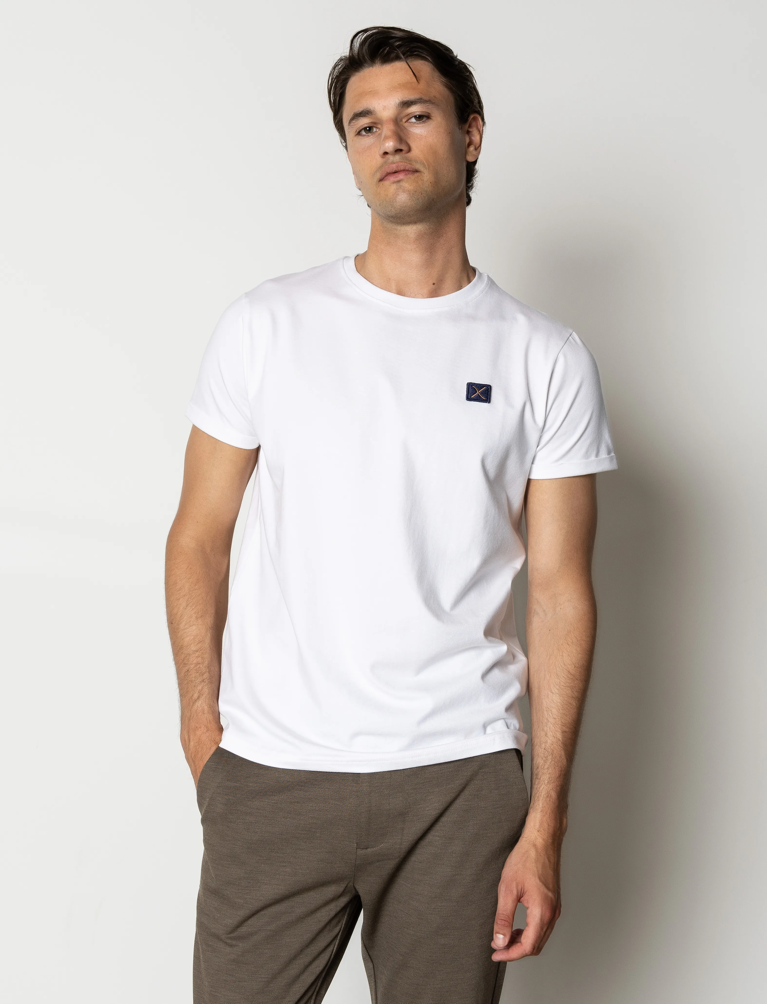 Clean Cut Copenhagen Basic Organic T-Shirt, Mænd, Basic T-shirt, Hvid, Str: XXXL