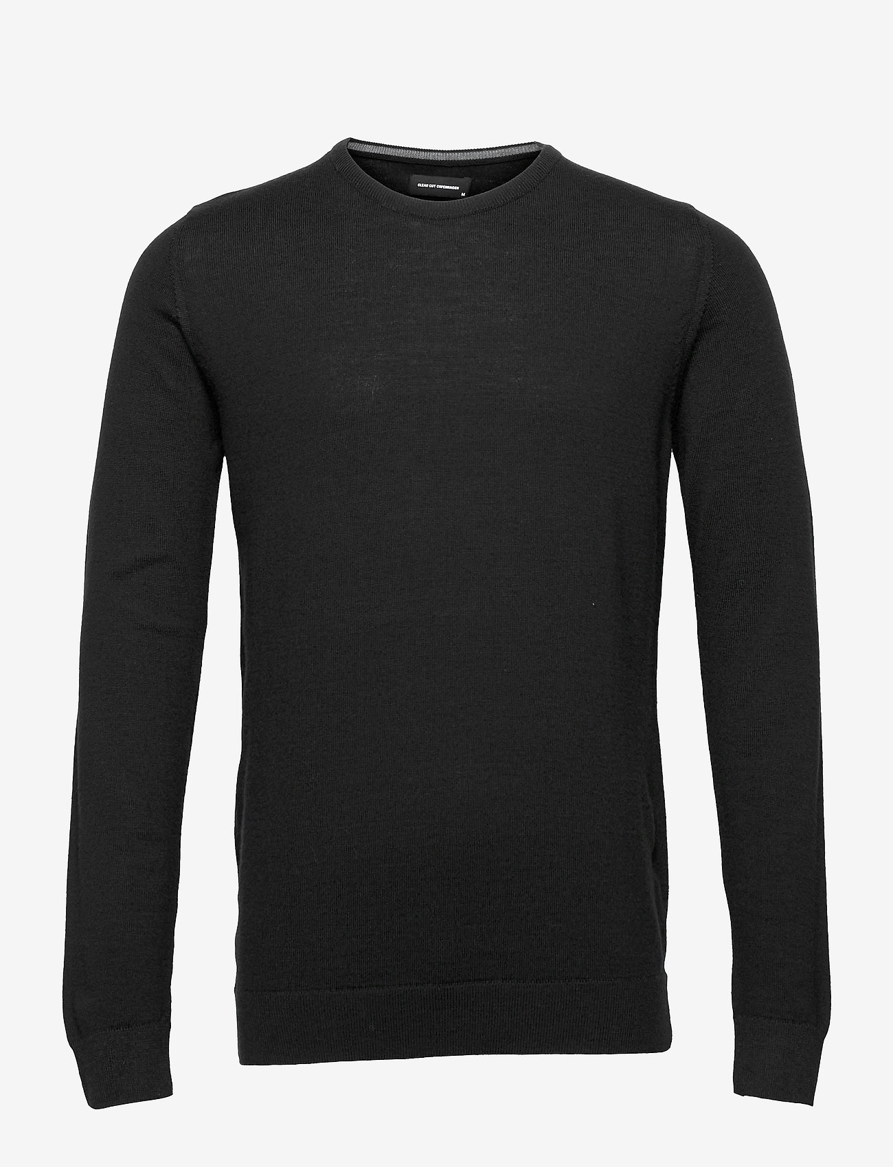 Clean Cut Copenhagen - Merino Wool Crew - black - 1