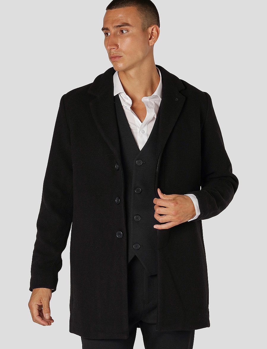 Clean Cut Copenhagen - Ralf Jacket - wool coats - black02 - 0