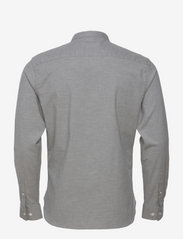 Clean Cut Copenhagen - Oxford Mao Stretch L/S - oksfordo marškiniai - light grey melangé - 1