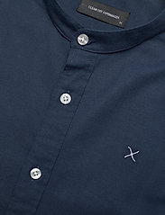 Clean Cut Copenhagen - Oxford Mao Stretch L/S - oxford shirts - navy - 4